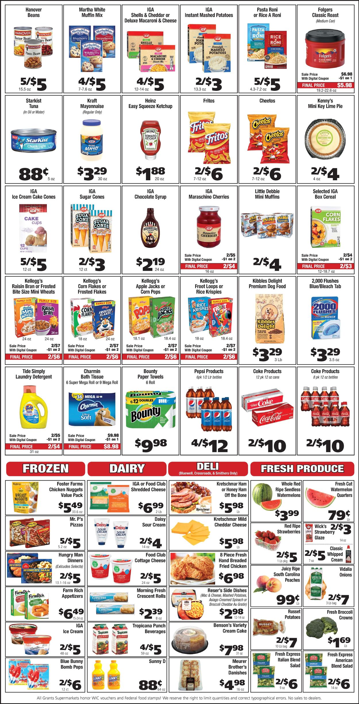 Grant's Supermarket Ad from 07/13/2022