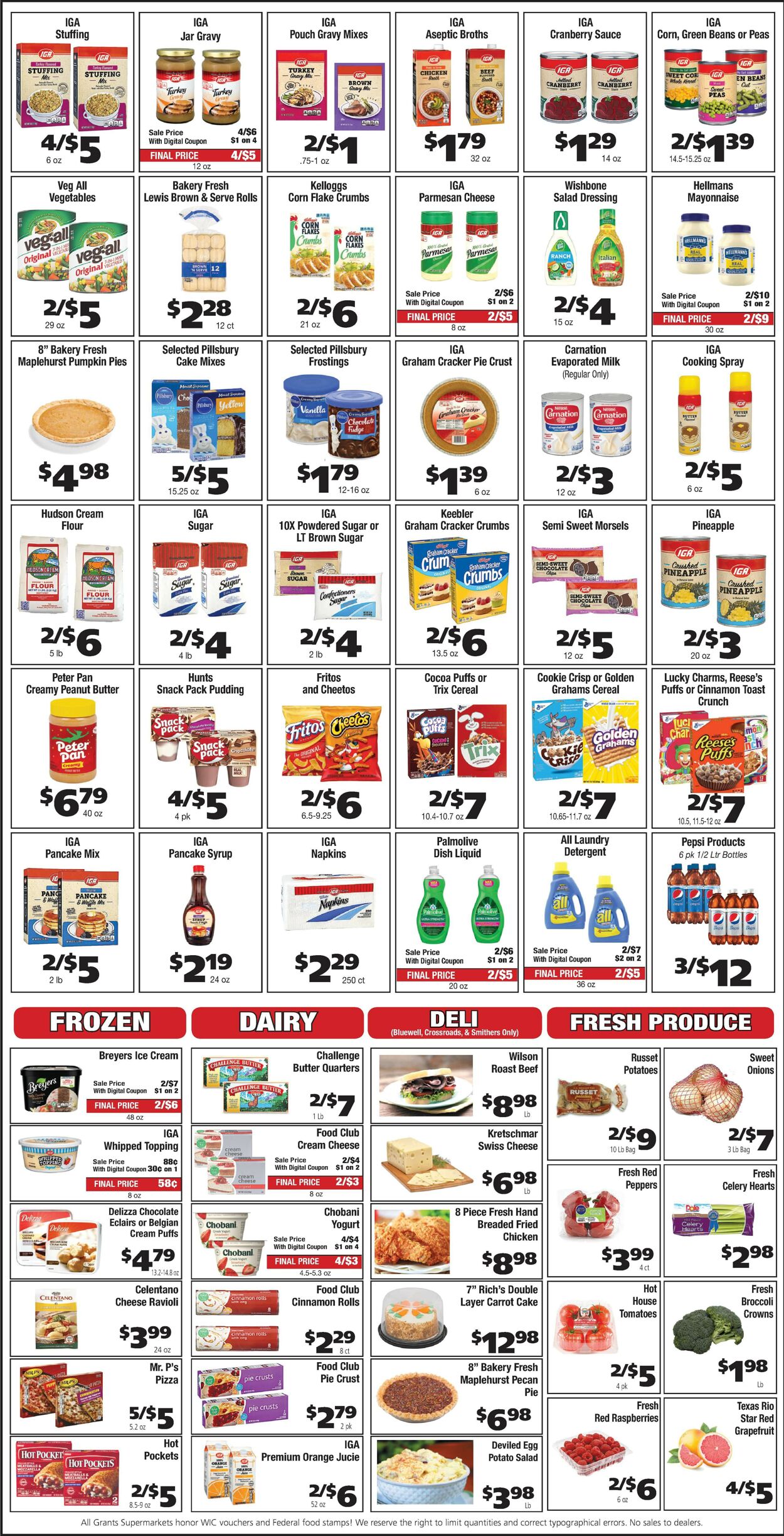 Grant's Supermarket Ad from 11/09/2022