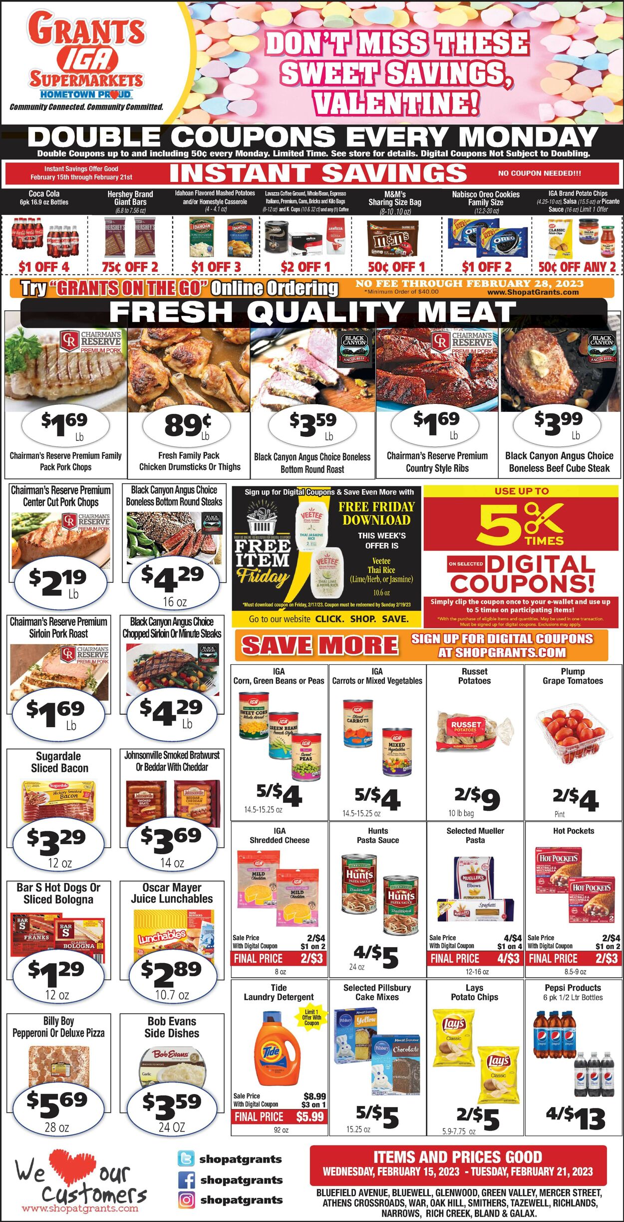 Grant's Supermarket Ad from 02/15/2023
