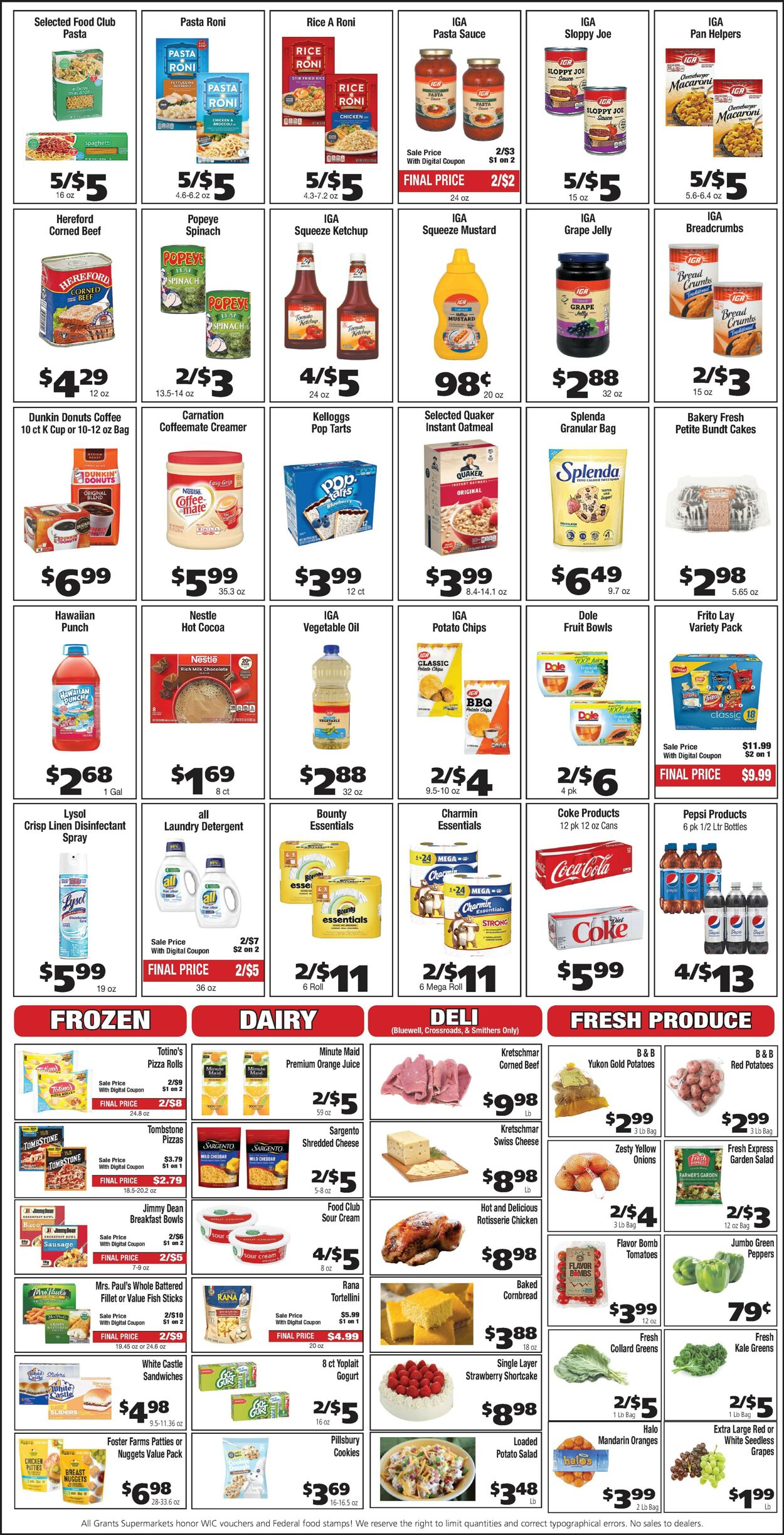 Grant's Supermarket Ad from 03/15/2023