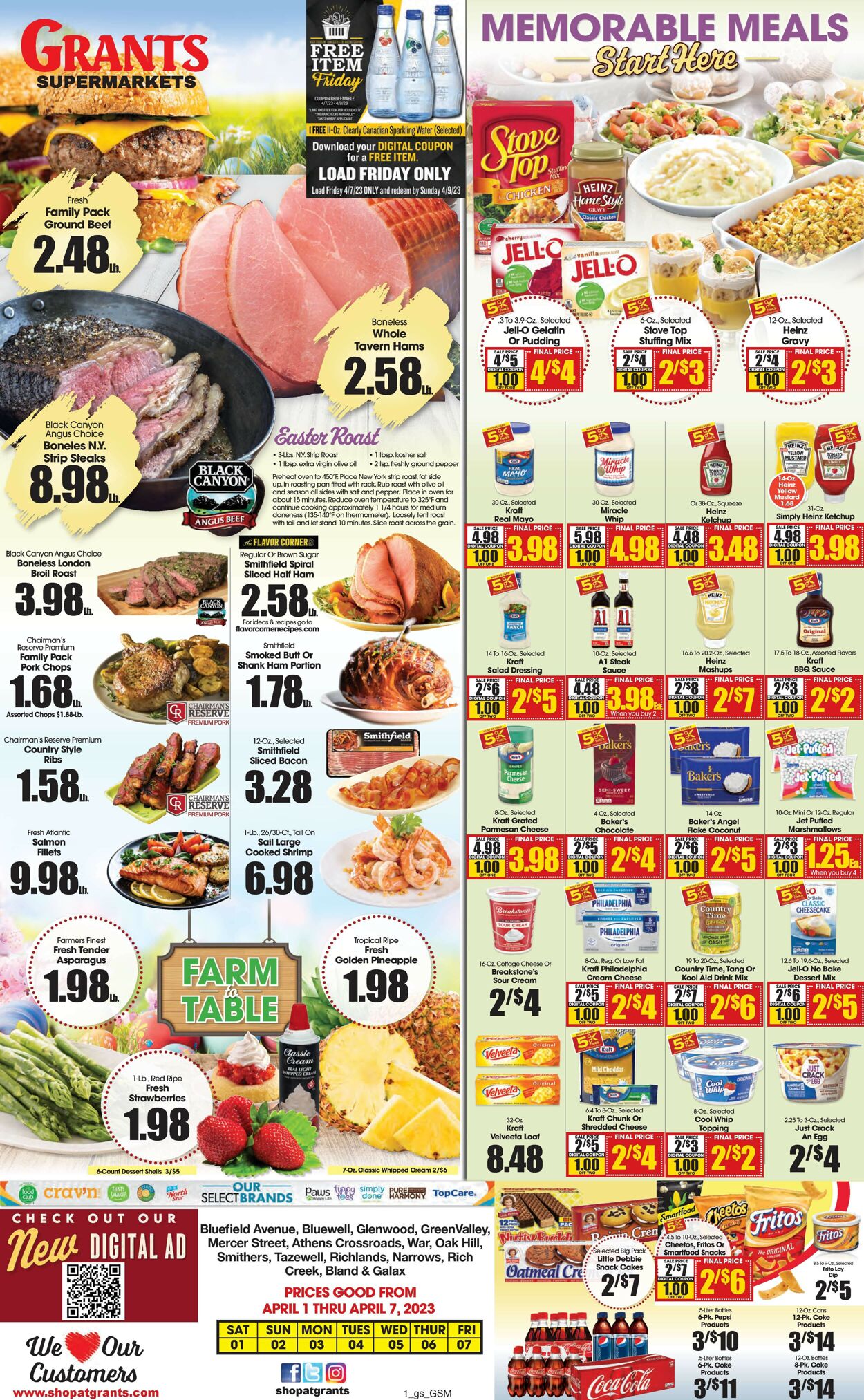 Grant's Supermarket Ad from 04/01/2023
