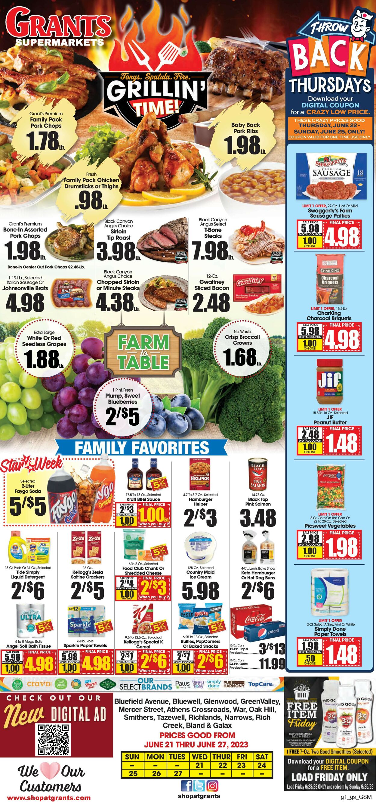 Grant's Supermarket Ad from 06/21/2023