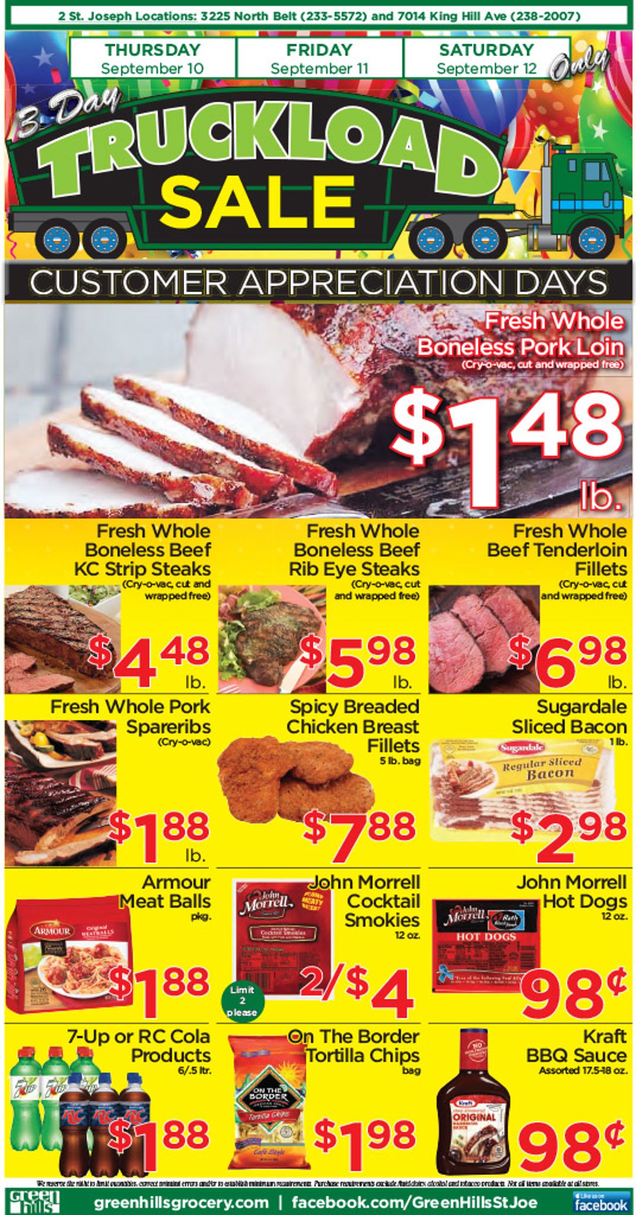 Green Hills Grocery Ad from 09/09/2020