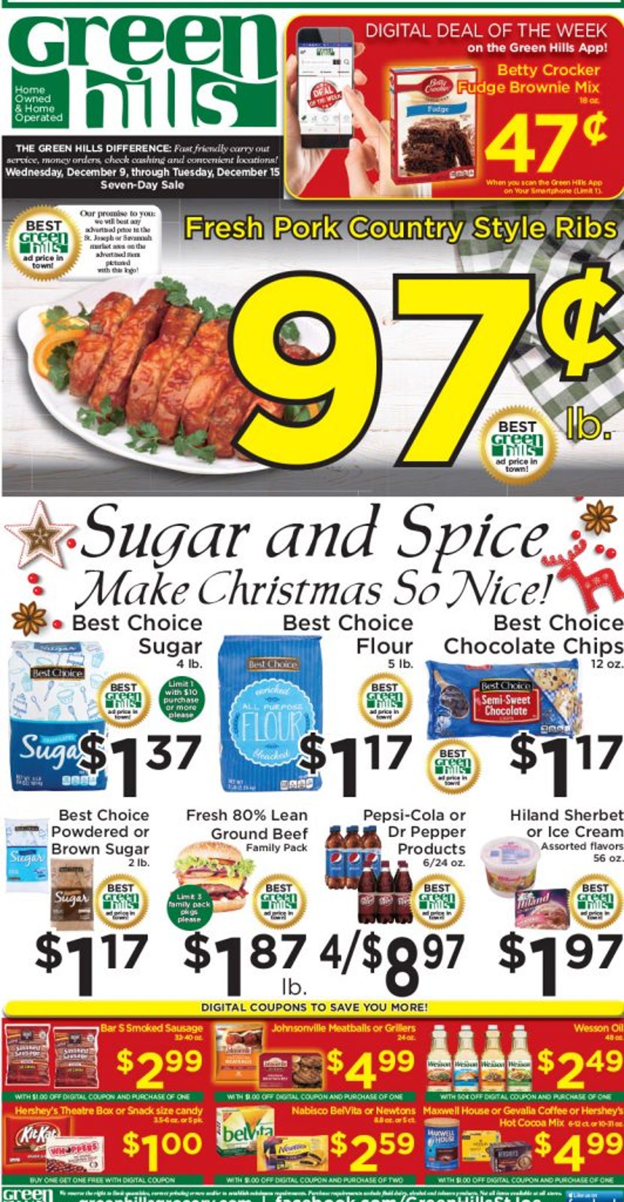 Green Hills Grocery Ad from 12/09/2020