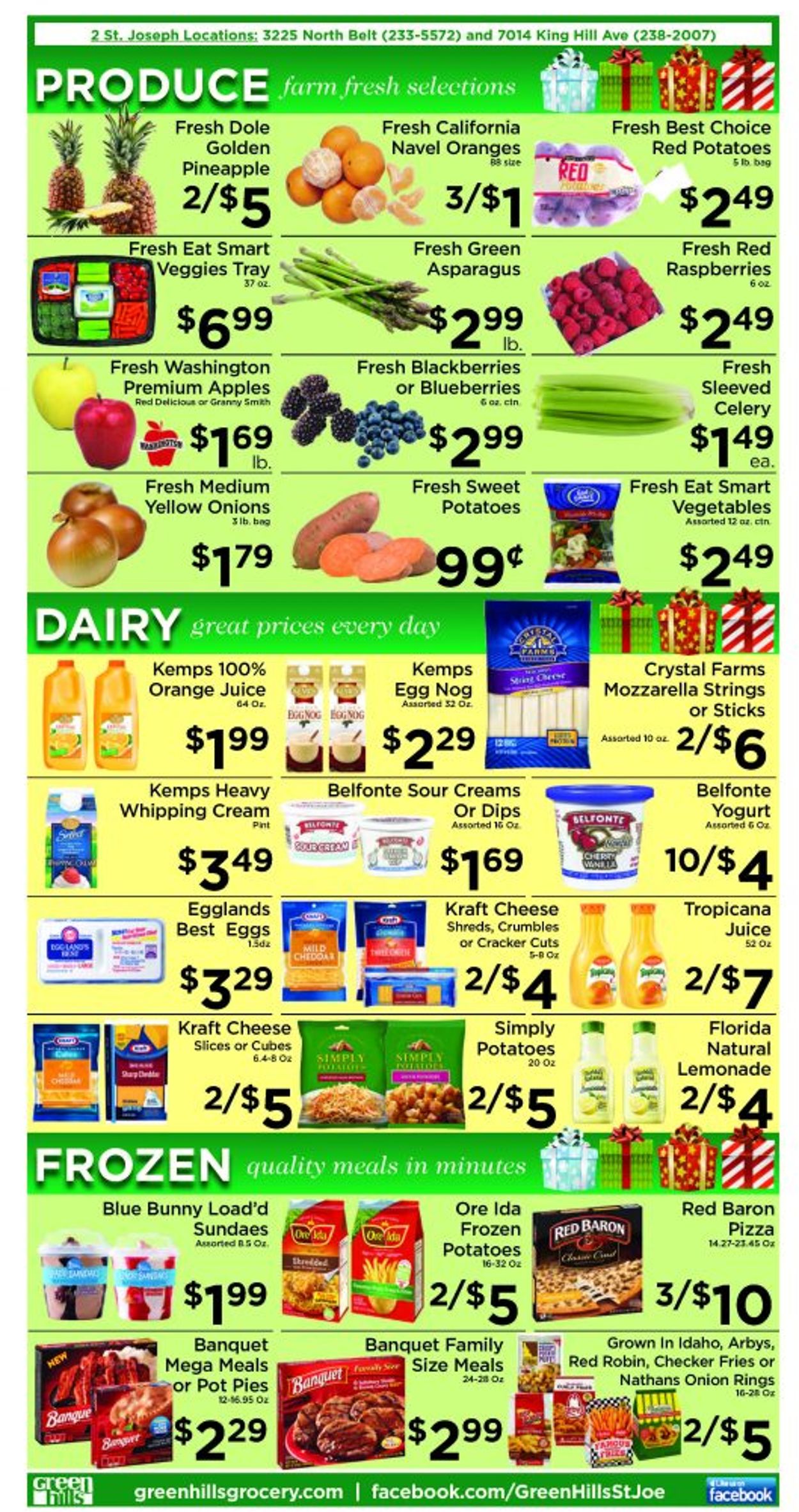 Green Hills Grocery Ad from 12/16/2020