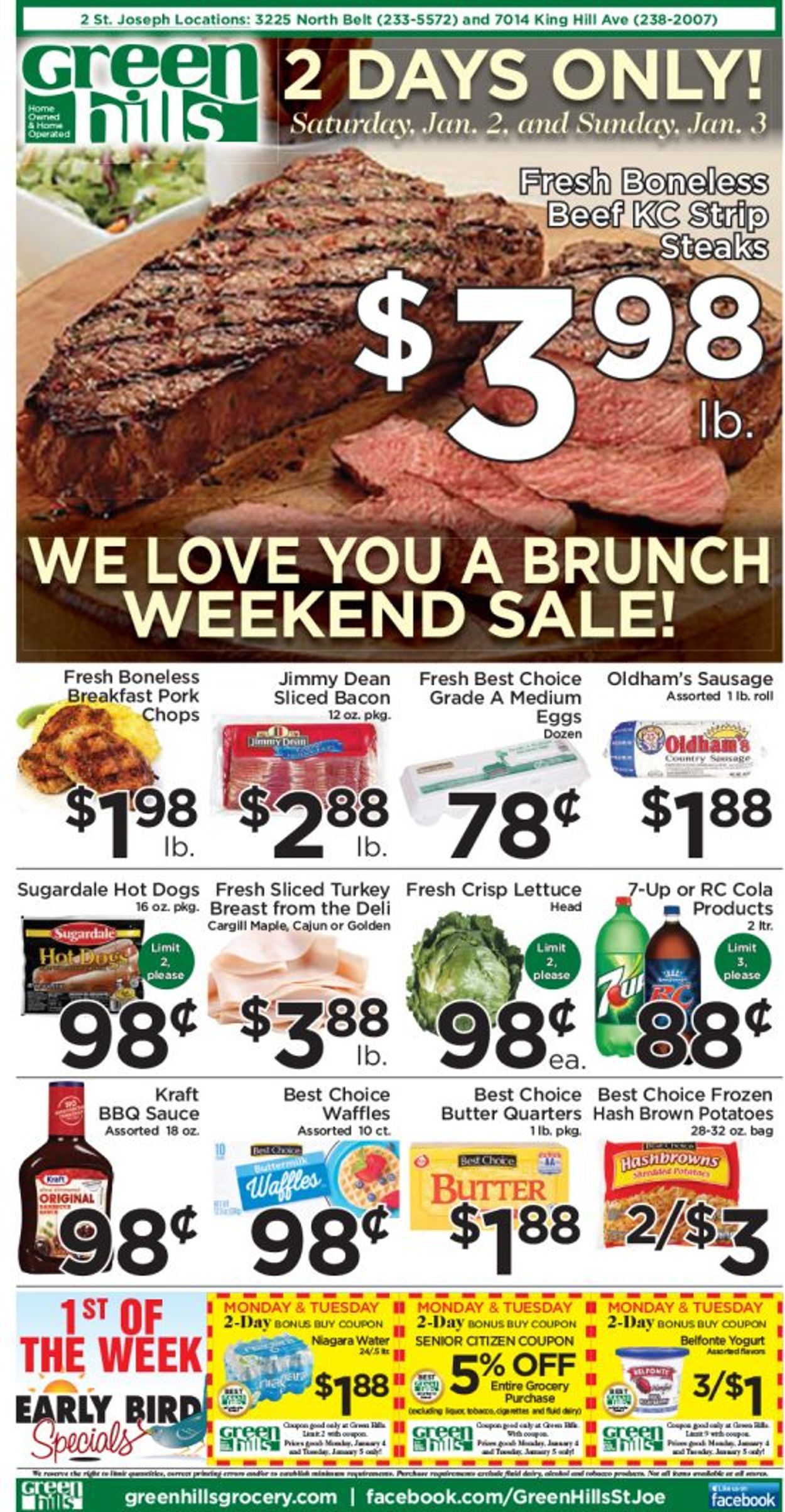 Green Hills Grocery Ad from 12/30/2020