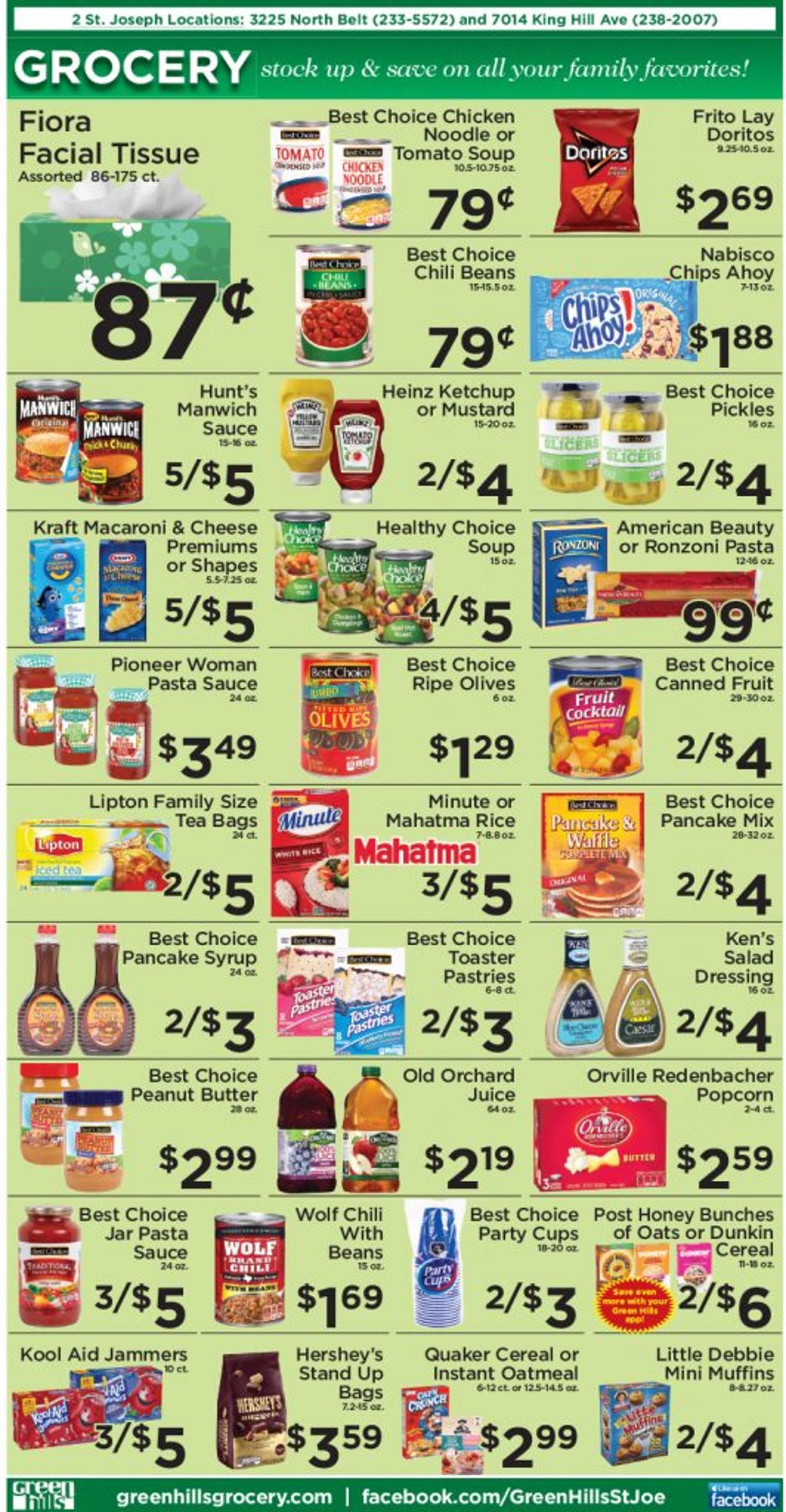 Green Hills Grocery Ad from 01/20/2021