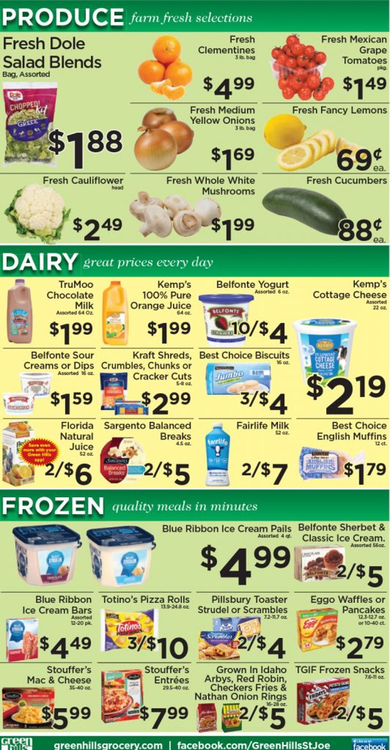 Green Hills Grocery Ad from 03/10/2021