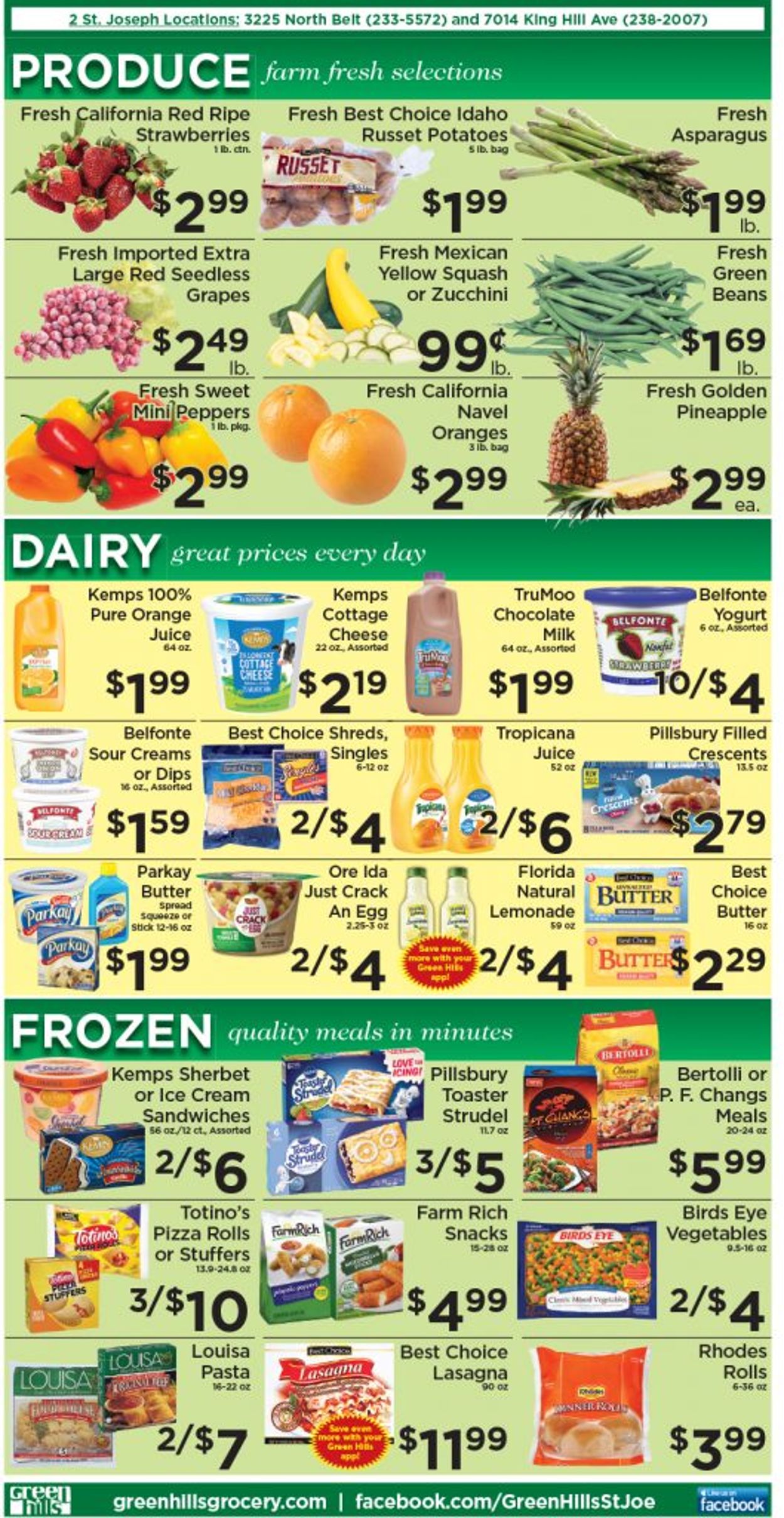 Green Hills Grocery Ad from 04/07/2021