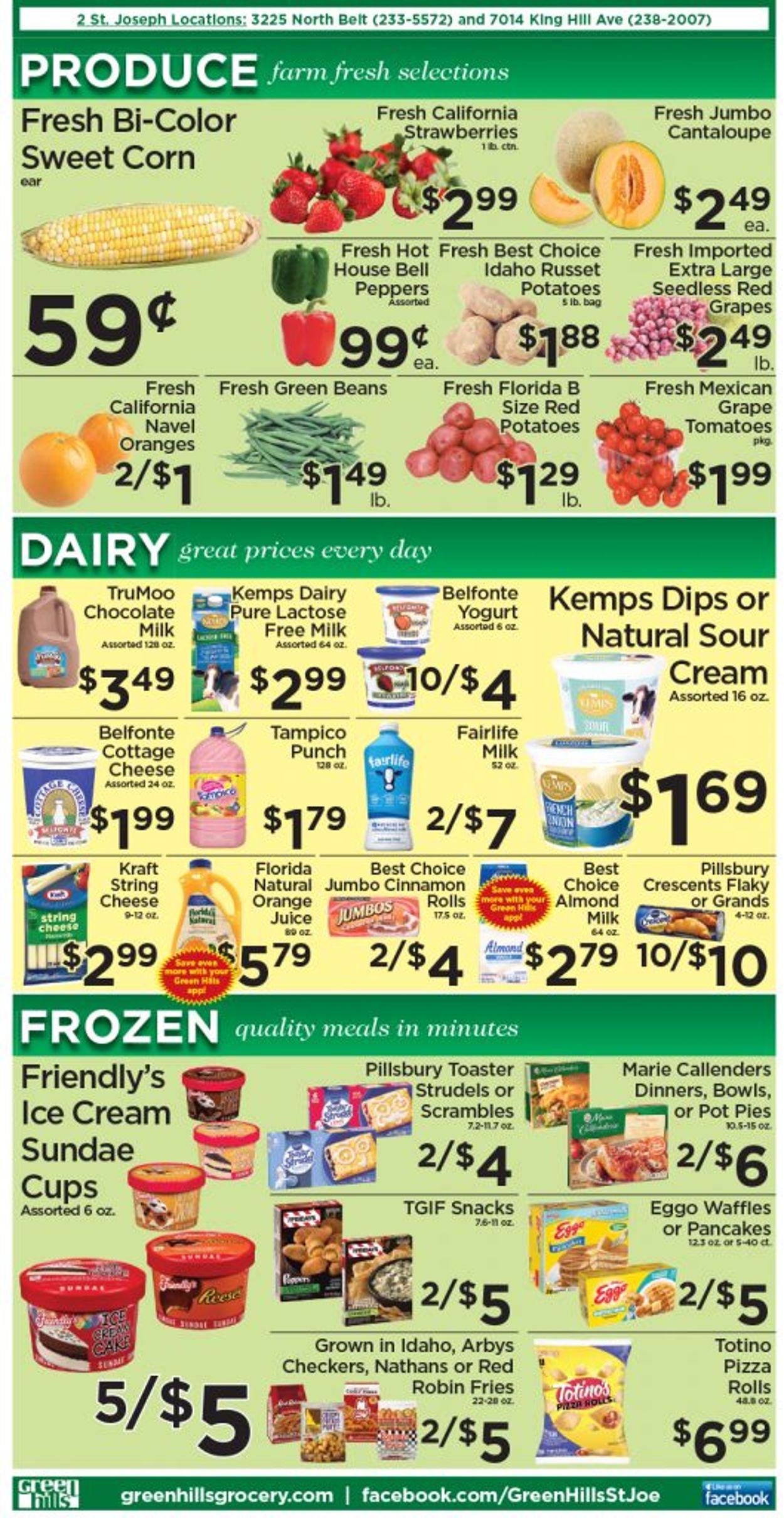 Green Hills Grocery Ad from 04/21/2021