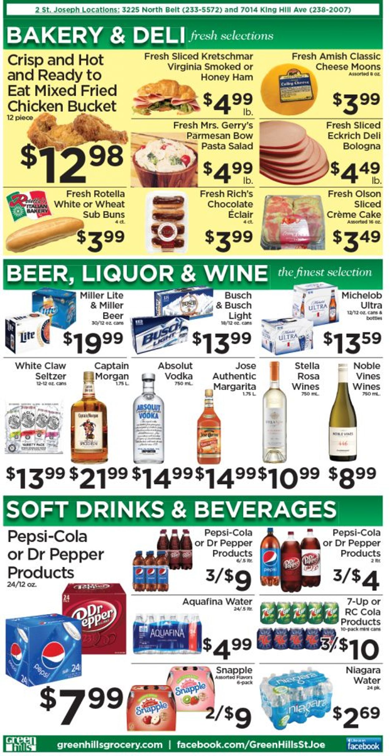 Green Hills Grocery Ad from 04/21/2021