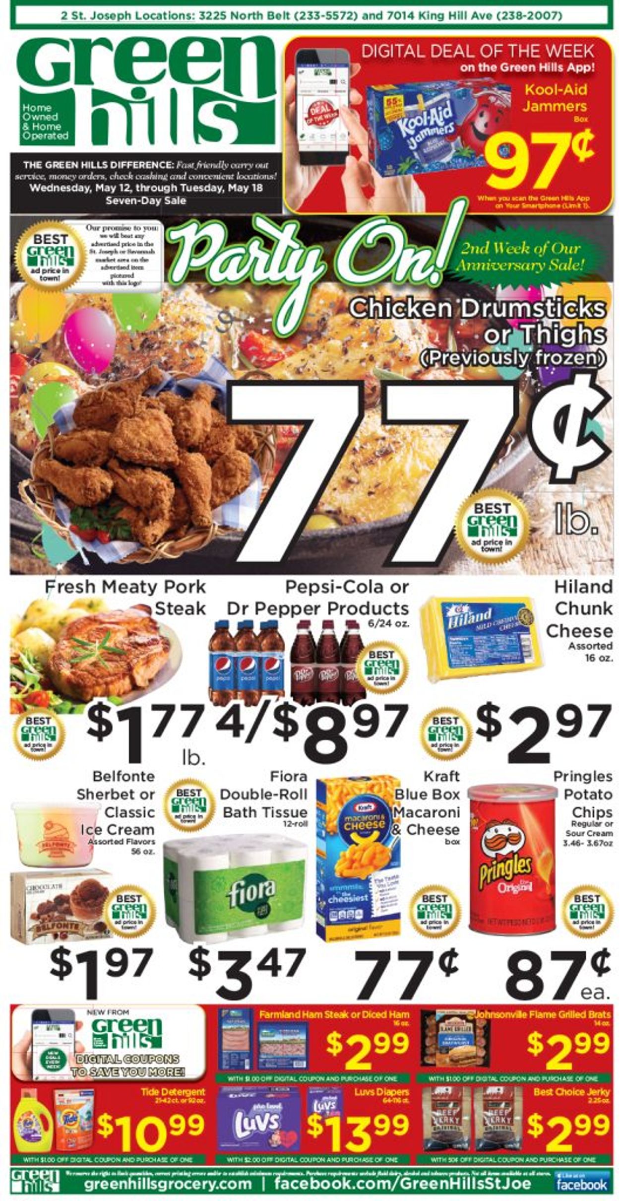 Green Hills Grocery Ad from 05/12/2021