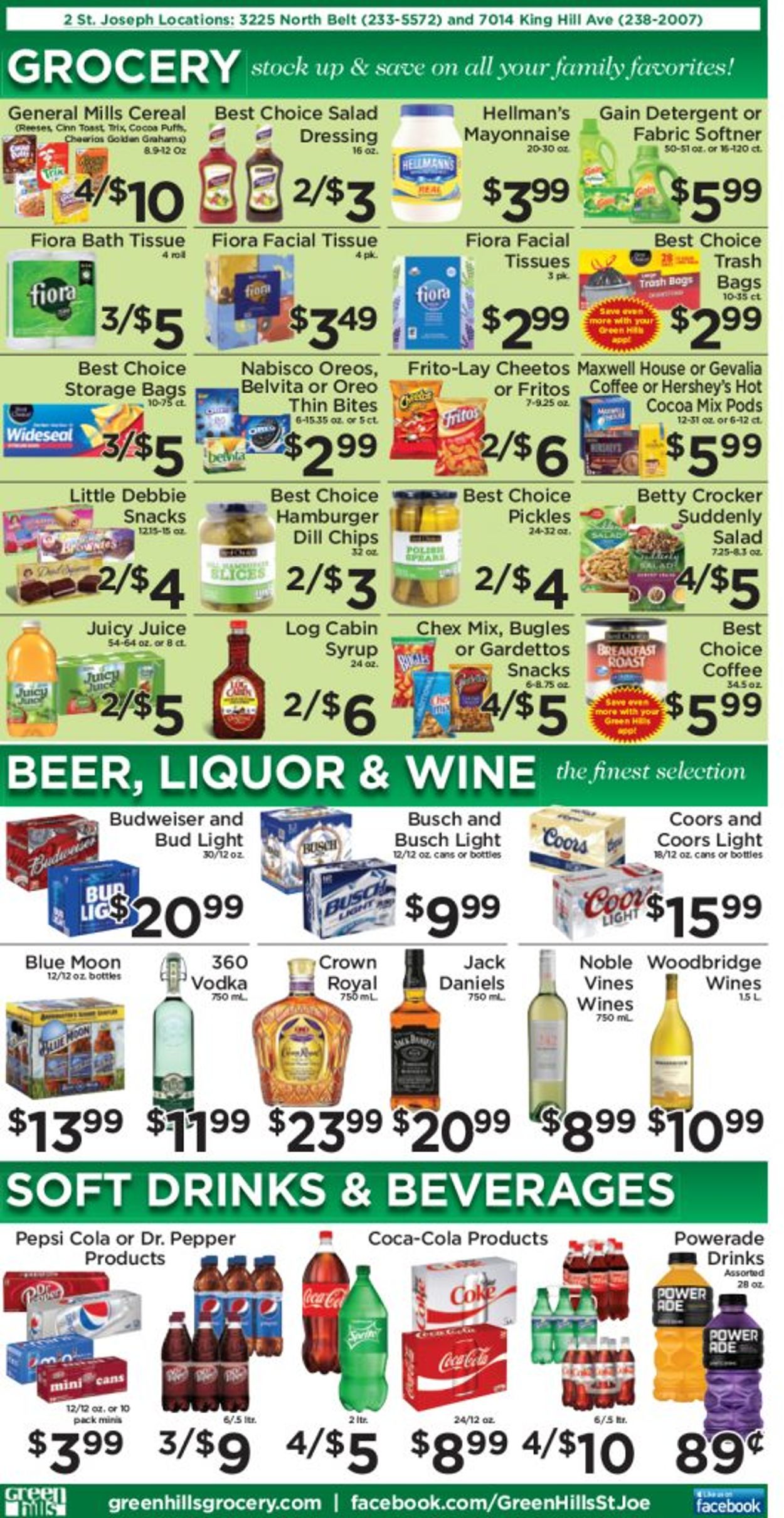 Green Hills Grocery Ad from 06/23/2021