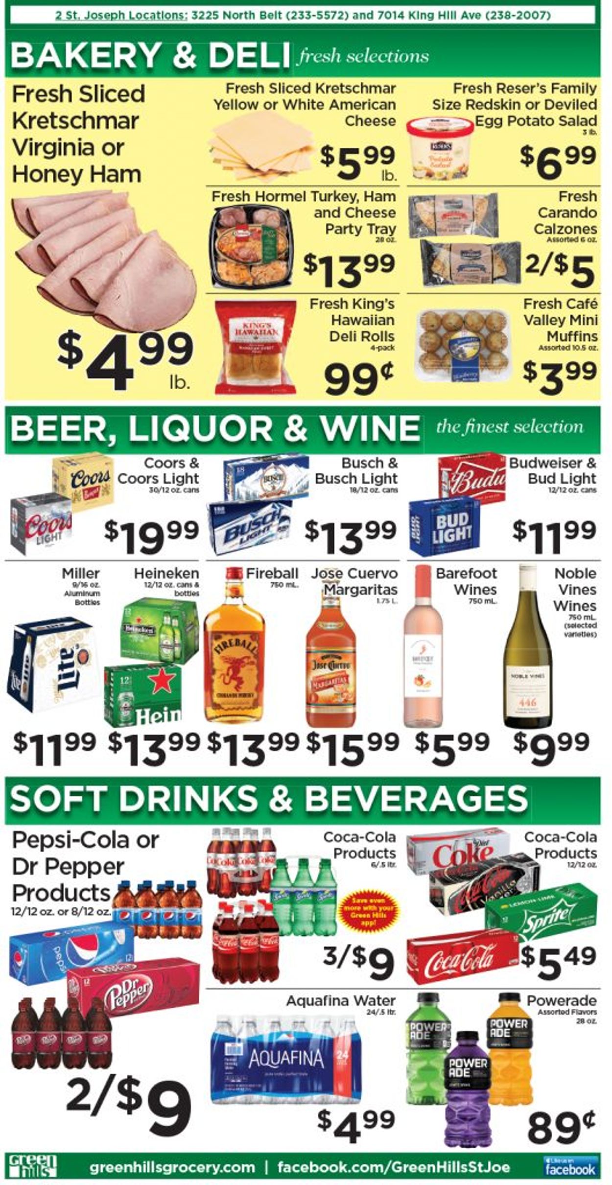 Green Hills Grocery Ad from 07/28/2021