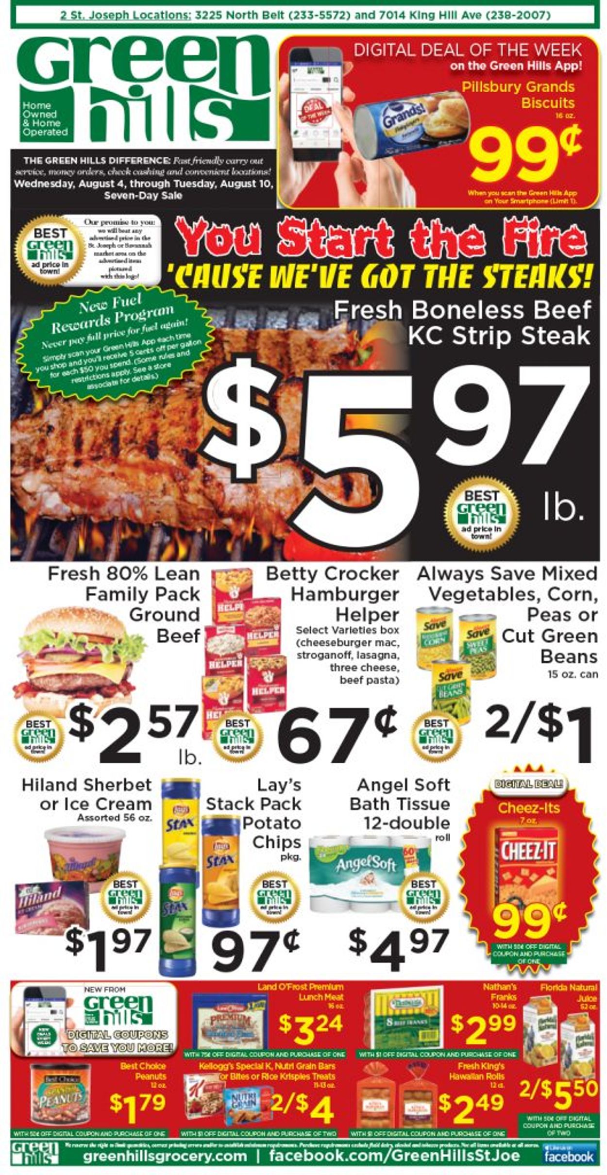 Green Hills Grocery Ad from 08/04/2021