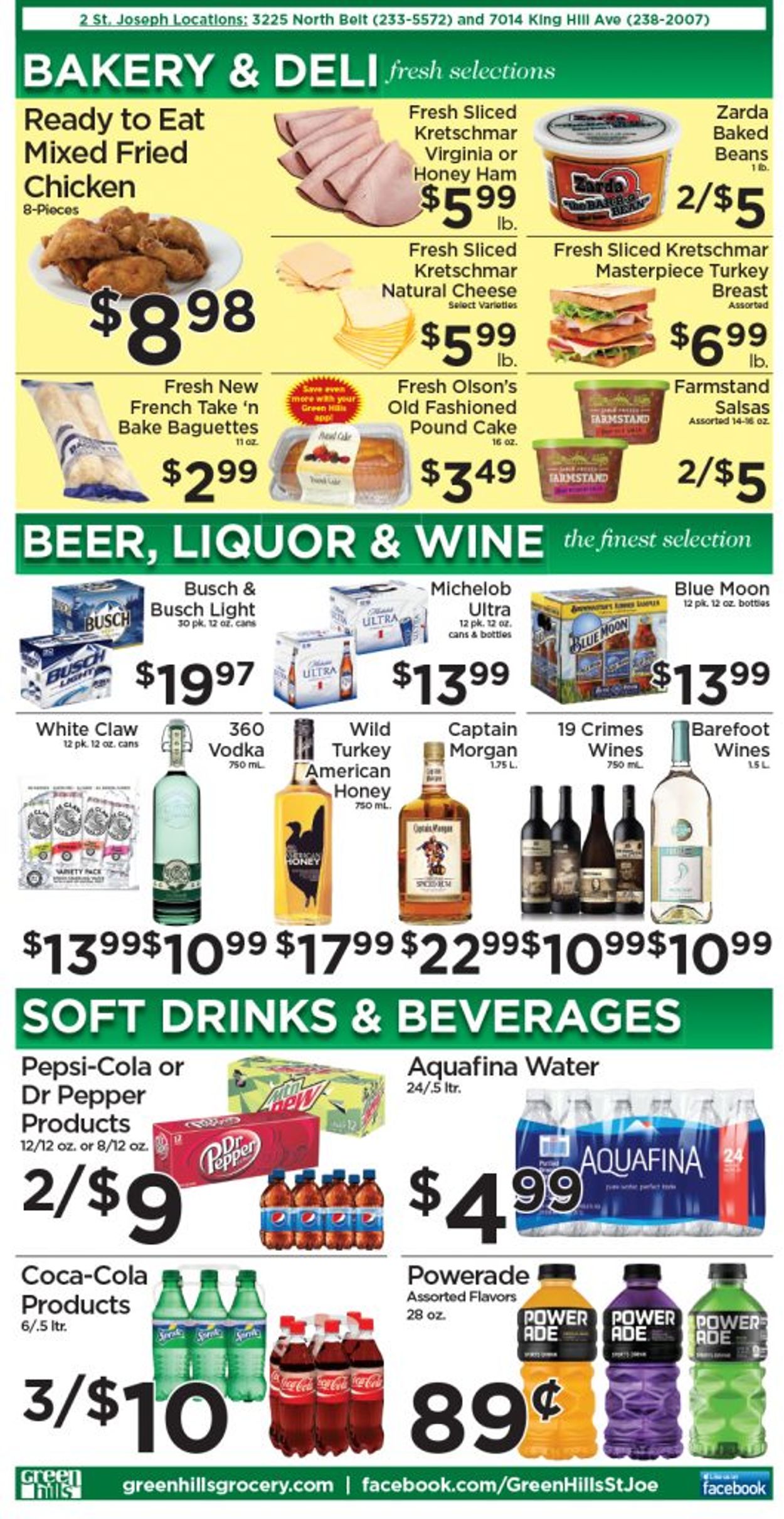 Green Hills Grocery Ad from 08/11/2021
