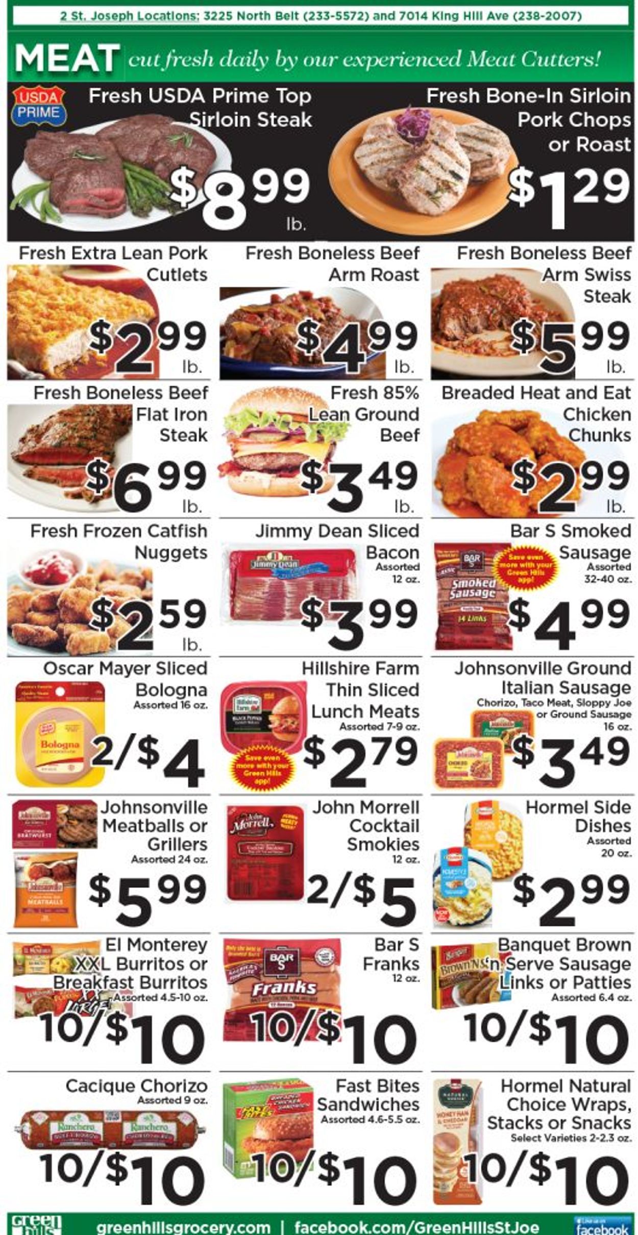 Green Hills Grocery Ad from 08/25/2021