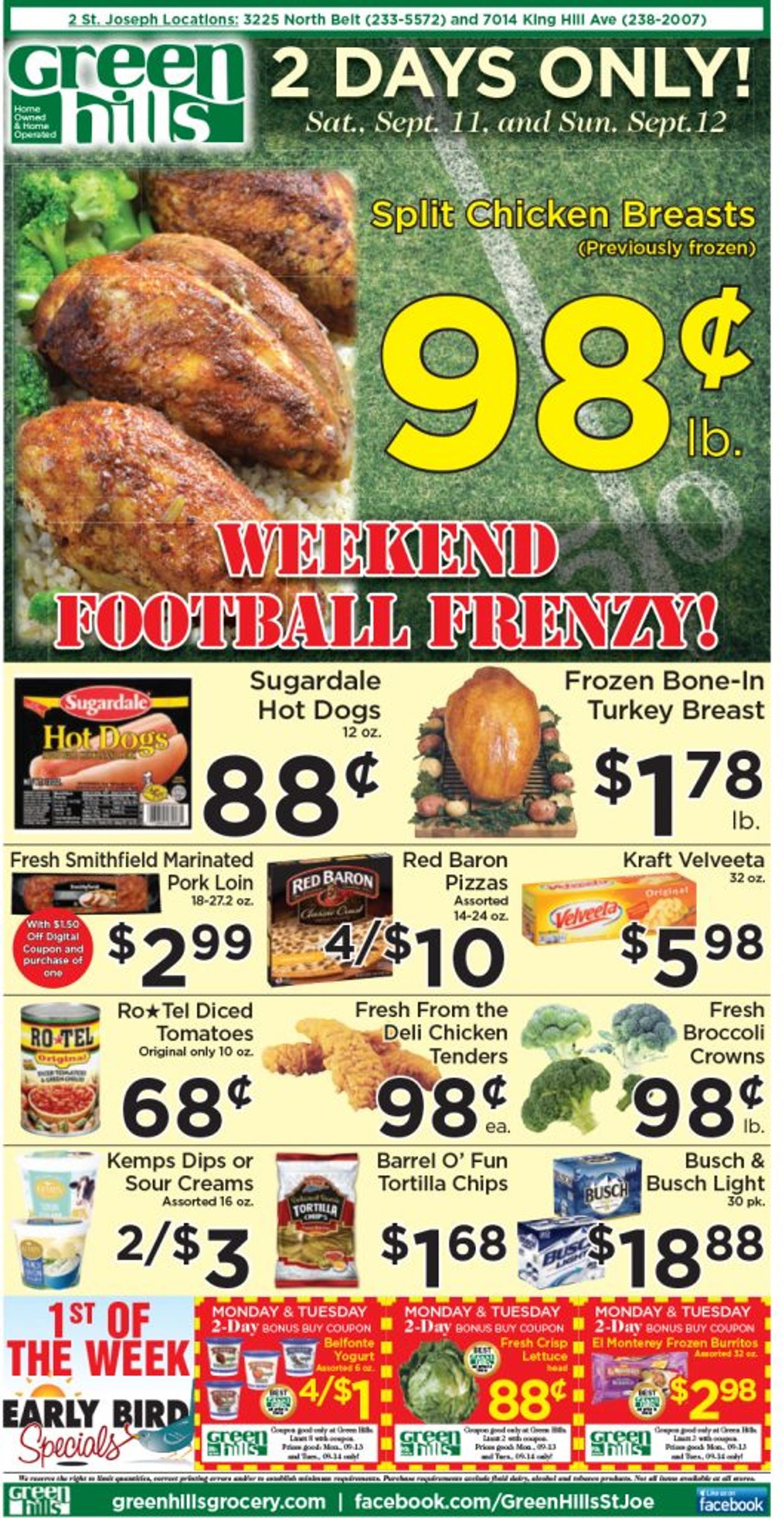 Green Hills Grocery Ad from 09/08/2021