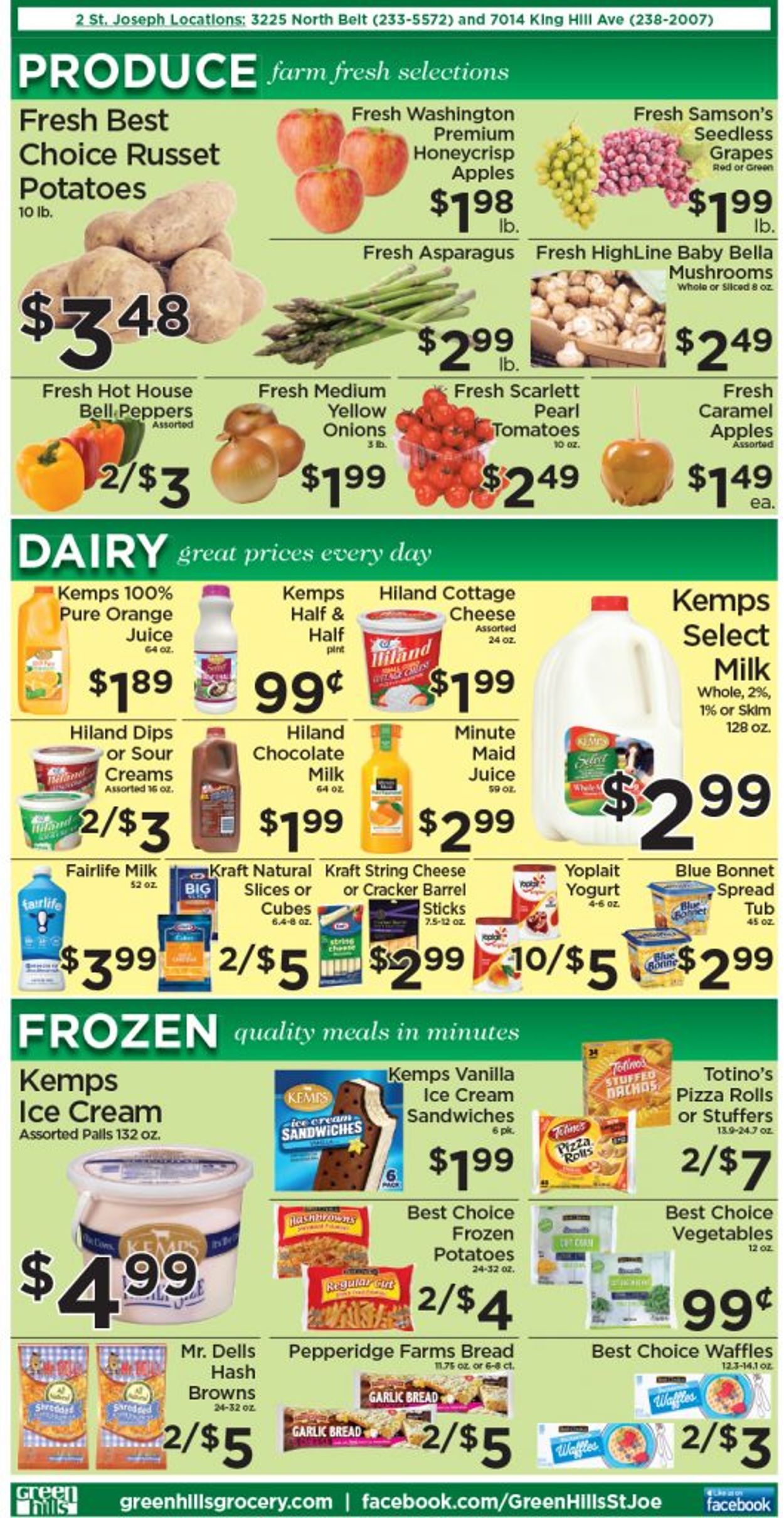 Green Hills Grocery Ad from 10/06/2021