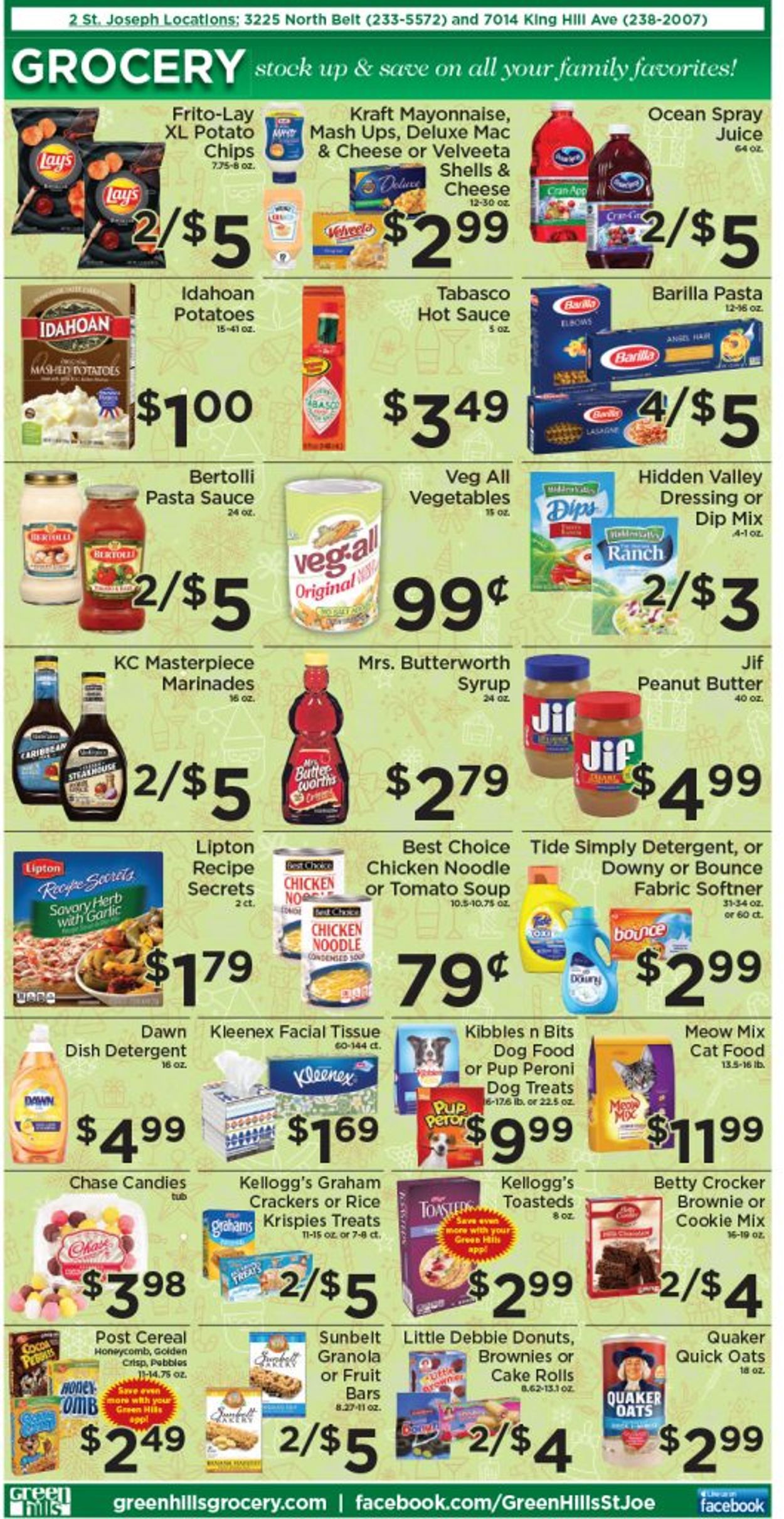 Green Hills Grocery Ad from 12/15/2021
