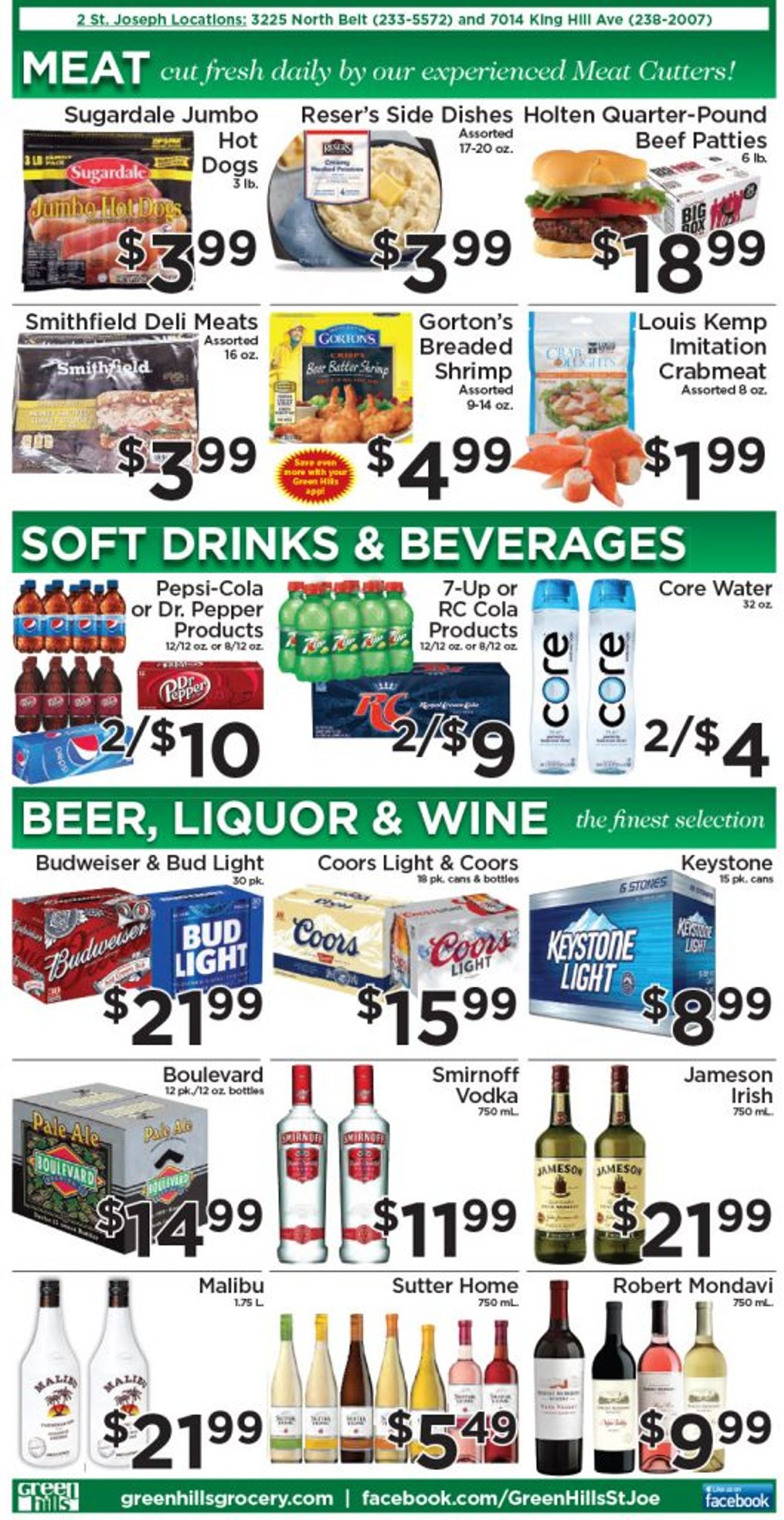 Green Hills Grocery Ad from 01/12/2022