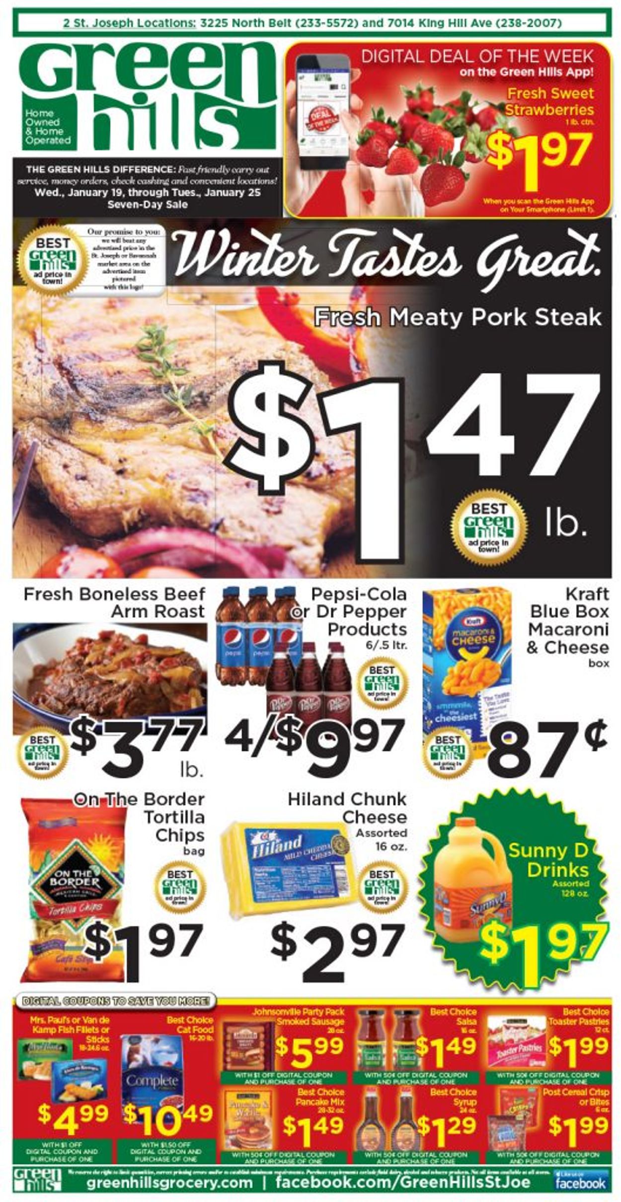 Green Hills Grocery Ad from 01/19/2022