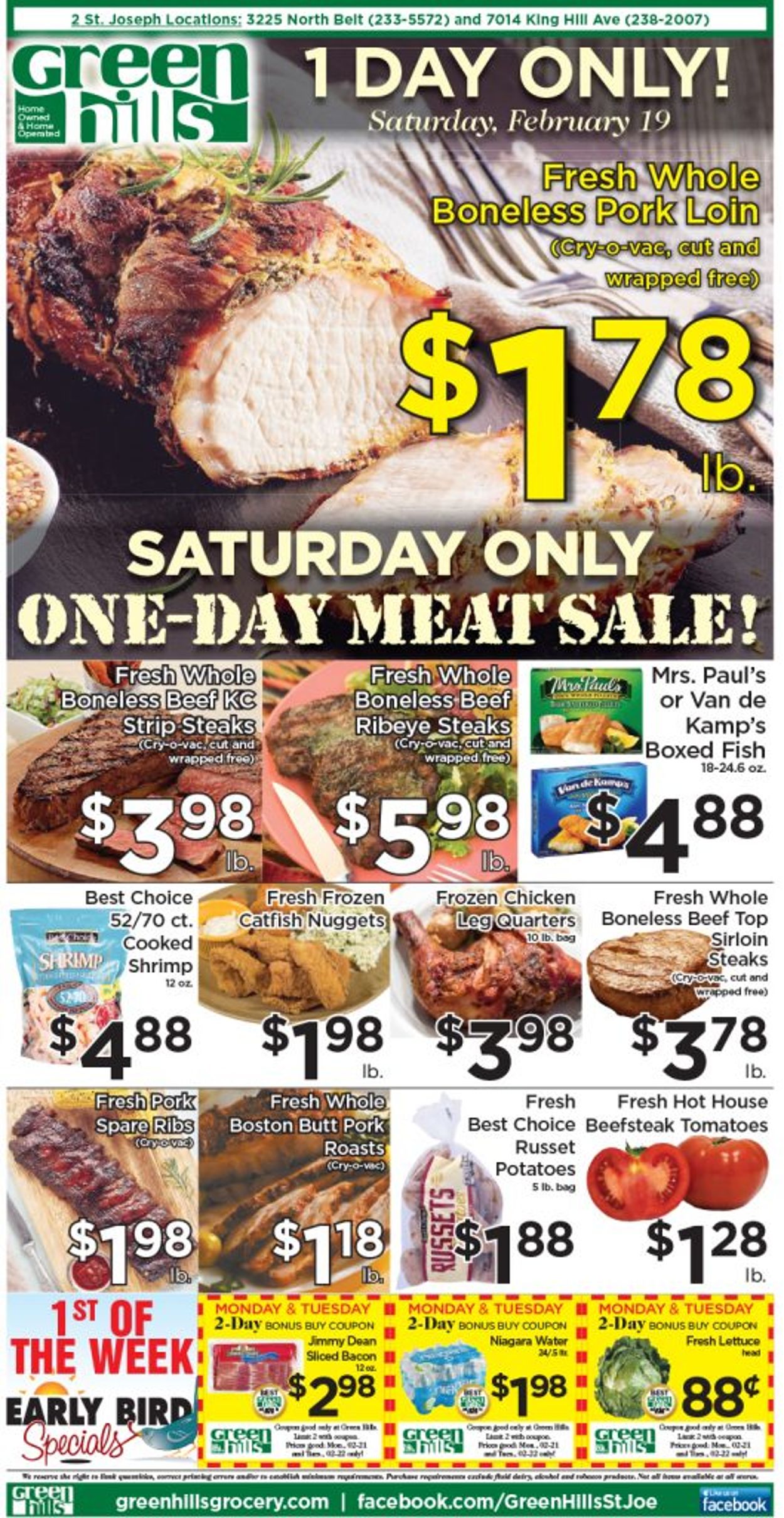 Green Hills Grocery Ad from 02/16/2022