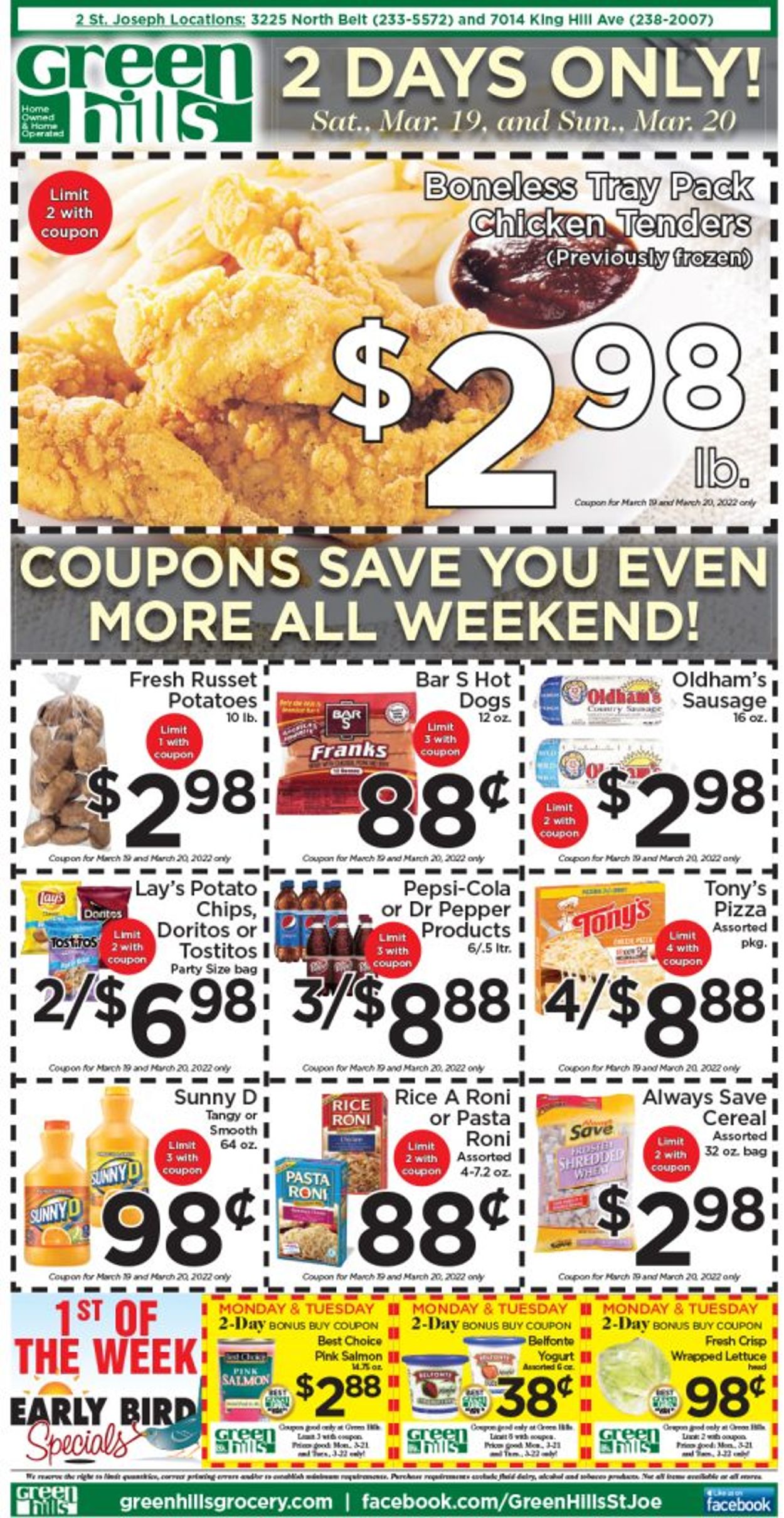 Green Hills Grocery Ad from 03/16/2022
