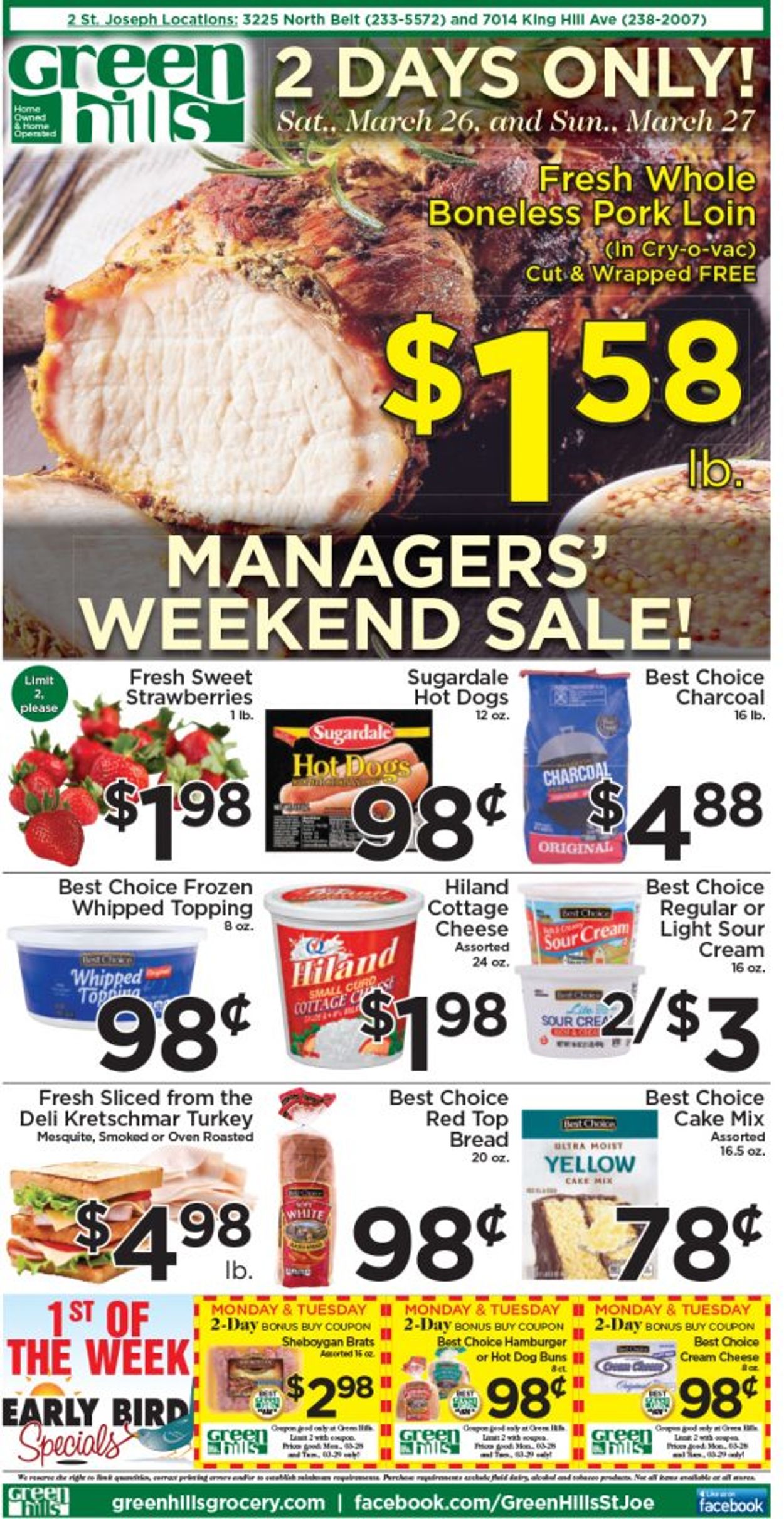 Green Hills Grocery Ad from 03/23/2022