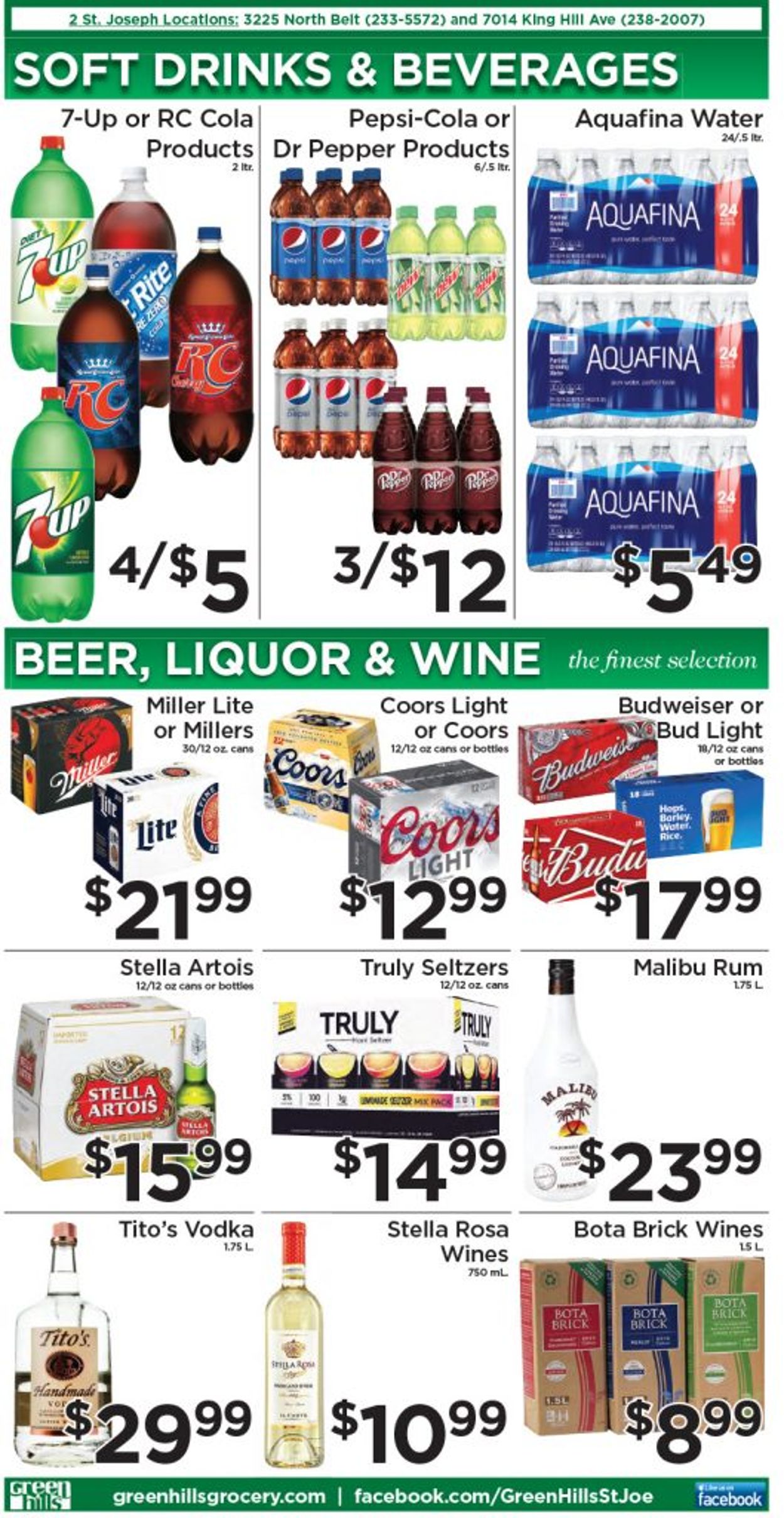 Green Hills Grocery Ad from 04/06/2022