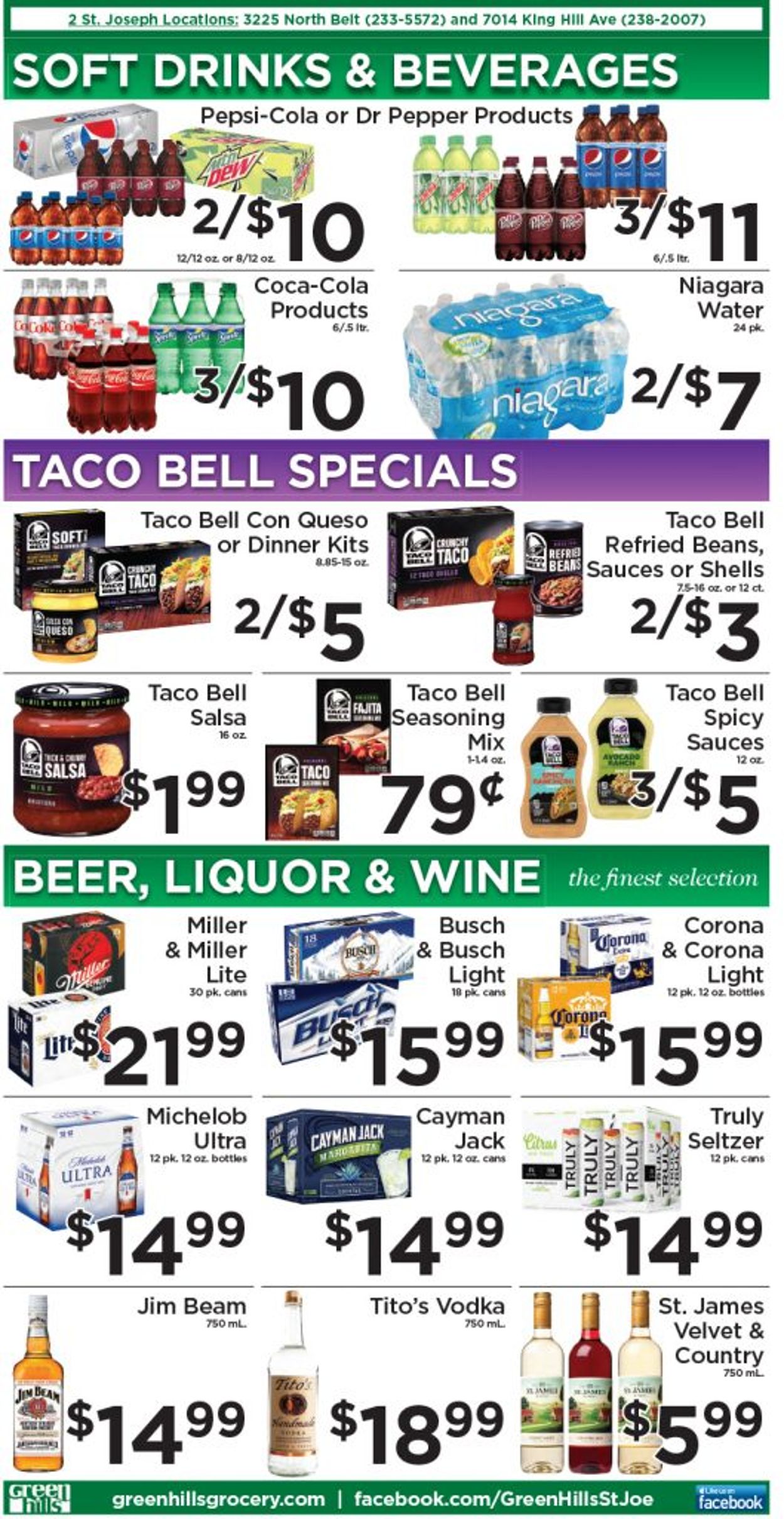 Green Hills Grocery Ad from 04/27/2022