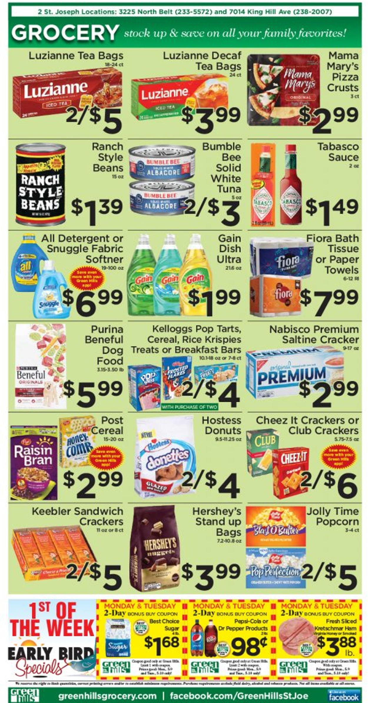 Green Hills Grocery Ad from 05/04/2022