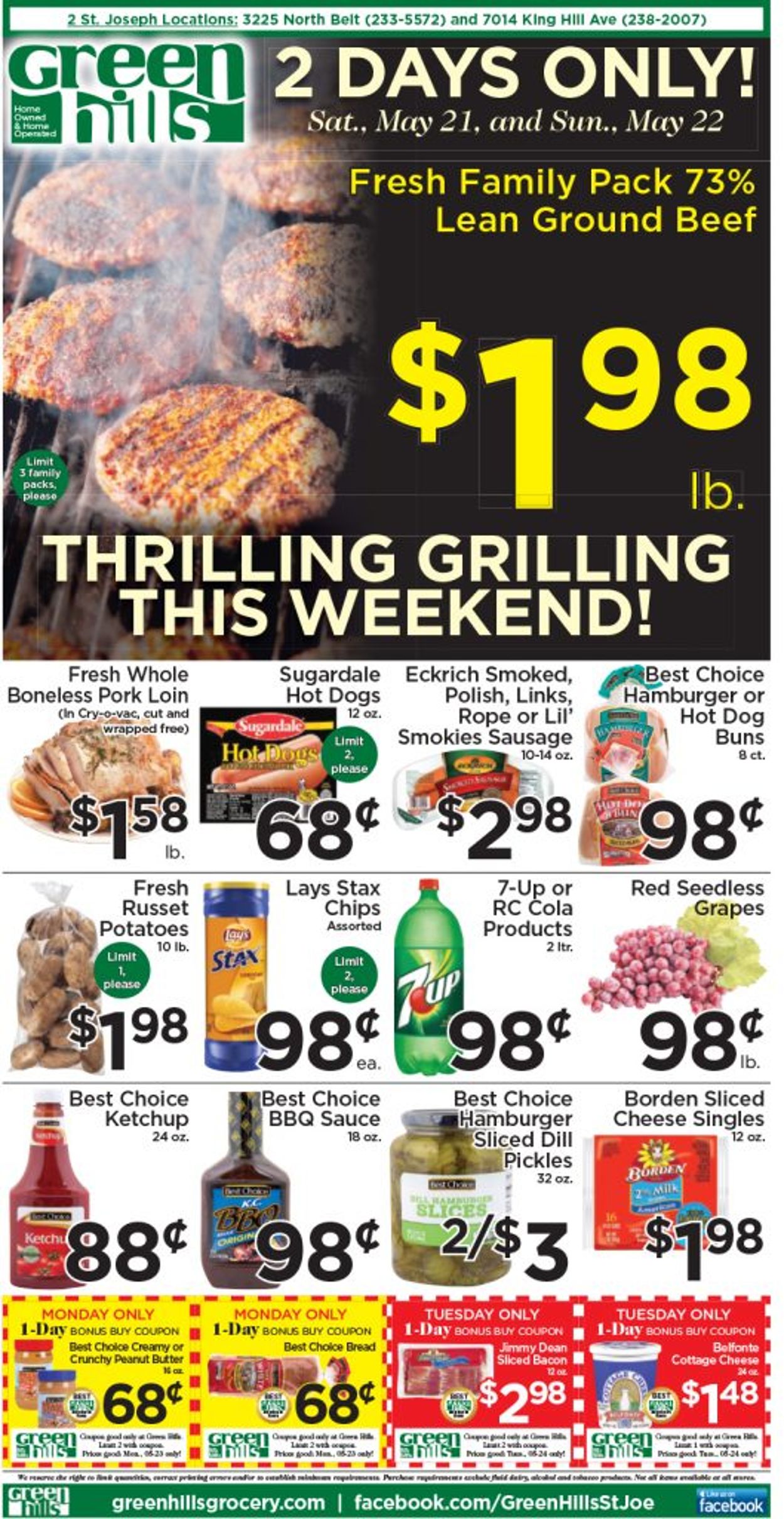 Green Hills Grocery Ad from 05/18/2022