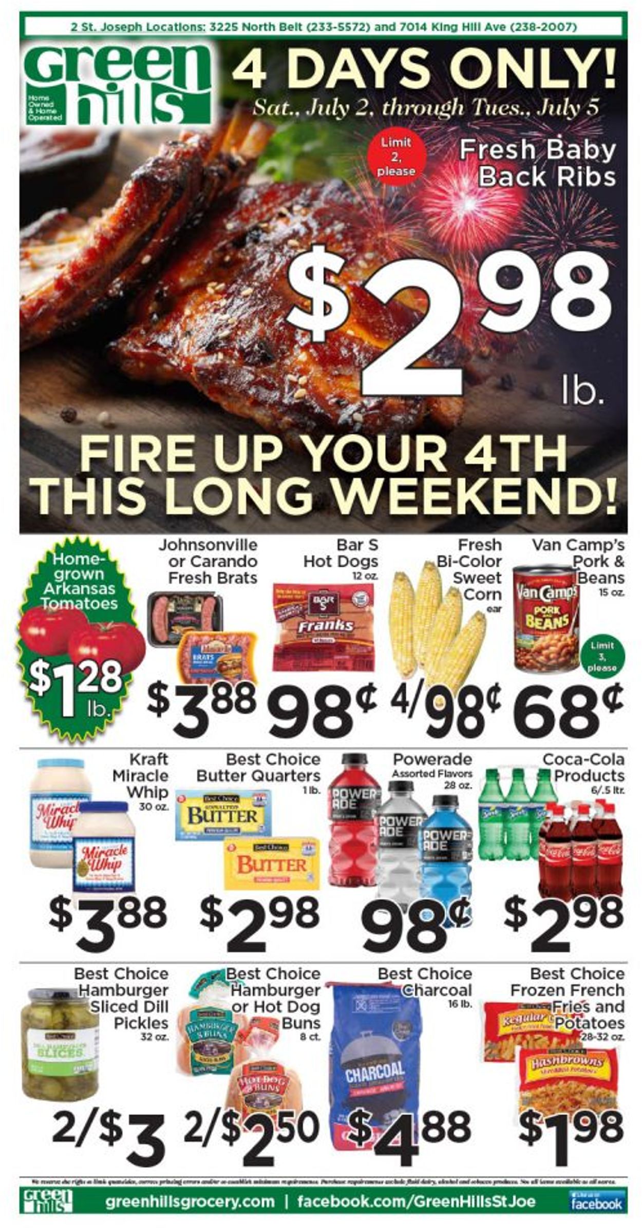 Green Hills Grocery Ad from 06/28/2022
