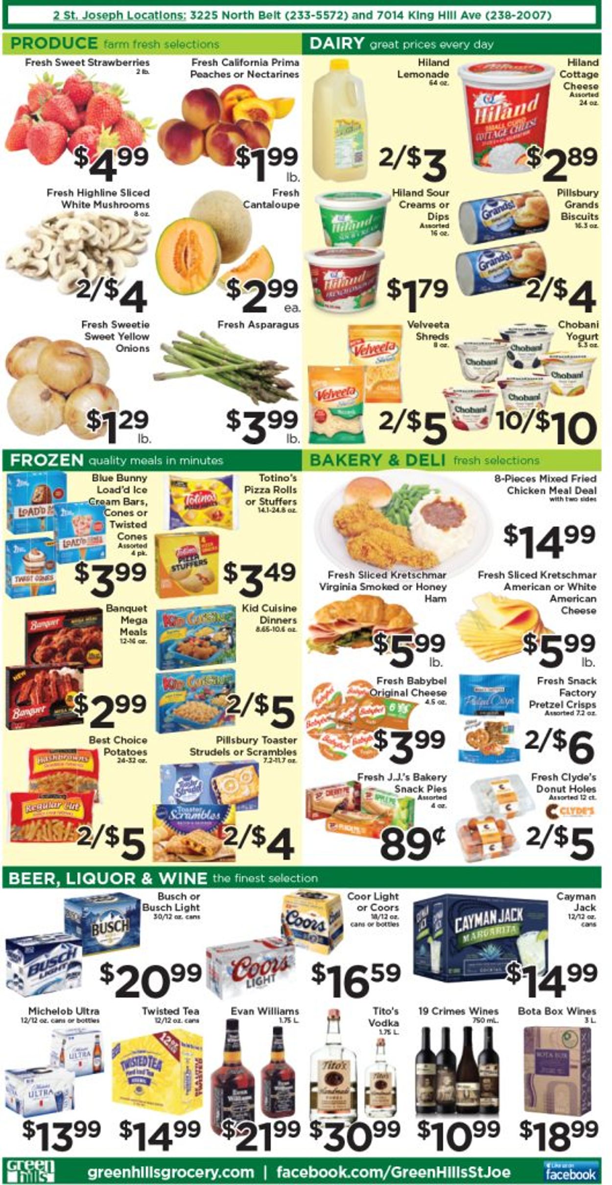 Green Hills Grocery Ad from 08/03/2022