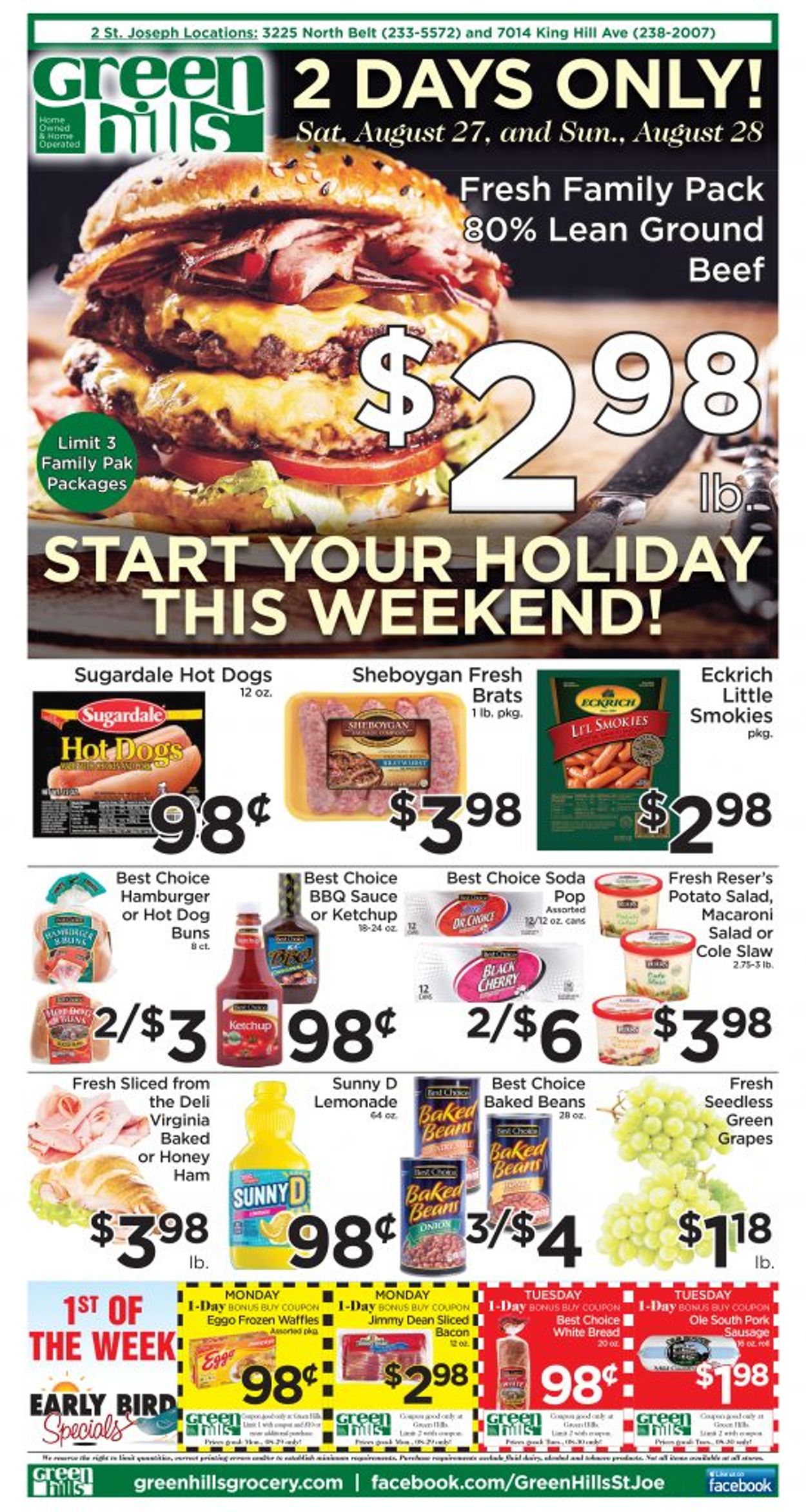 Green Hills Grocery Ad from 08/24/2022