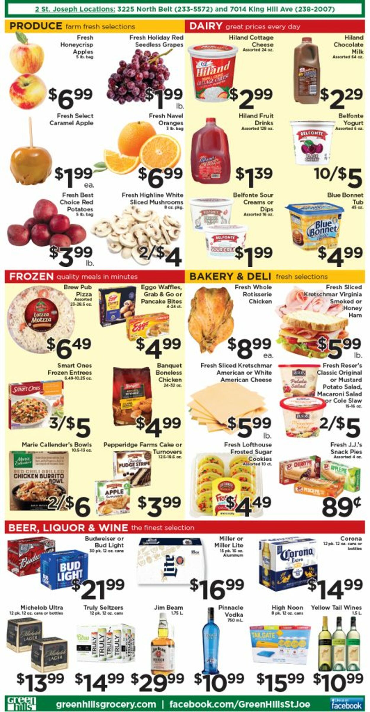 Green Hills Grocery Ad from 09/28/2022