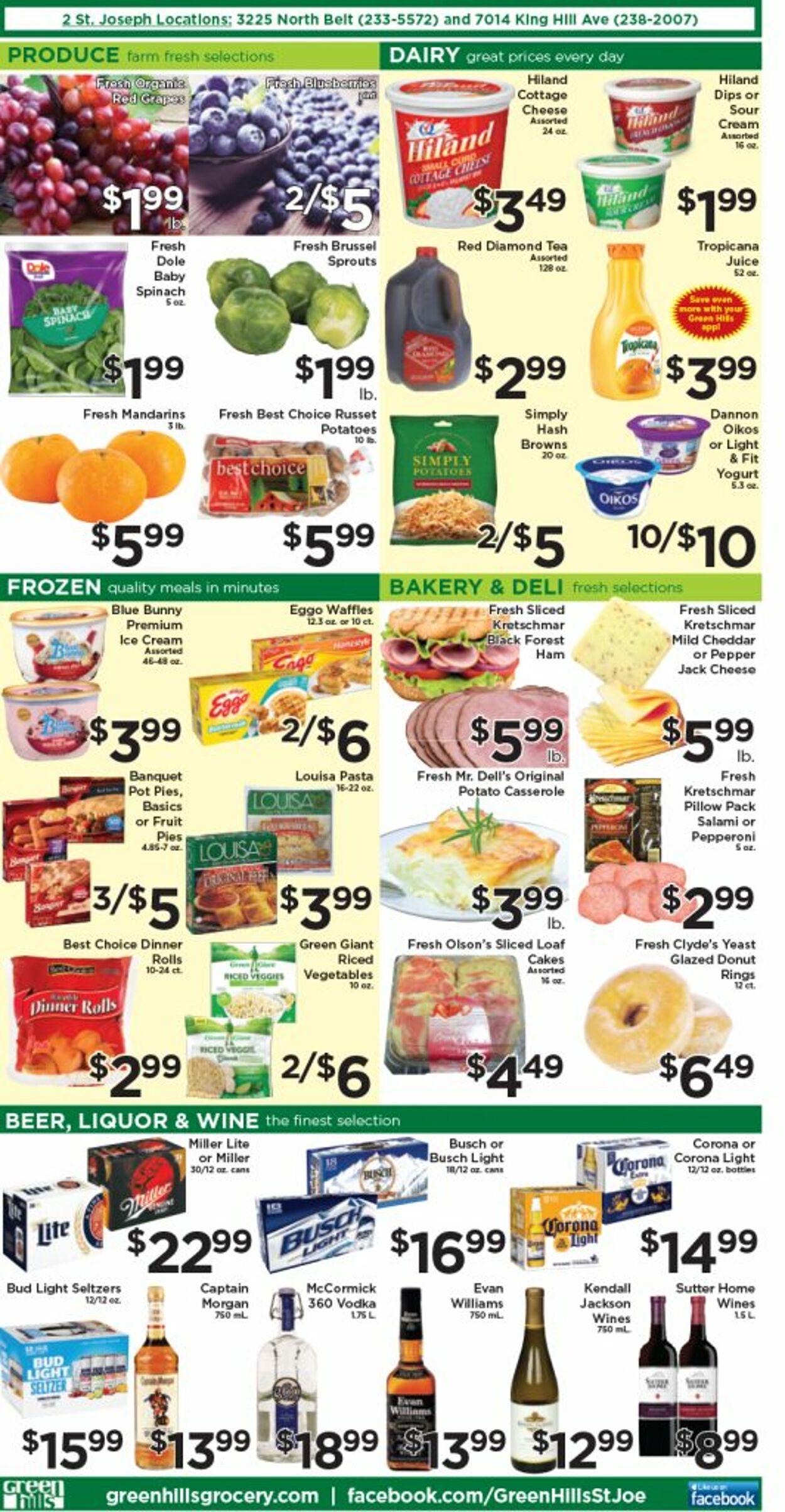 Green Hills Grocery Ad from 11/02/2022