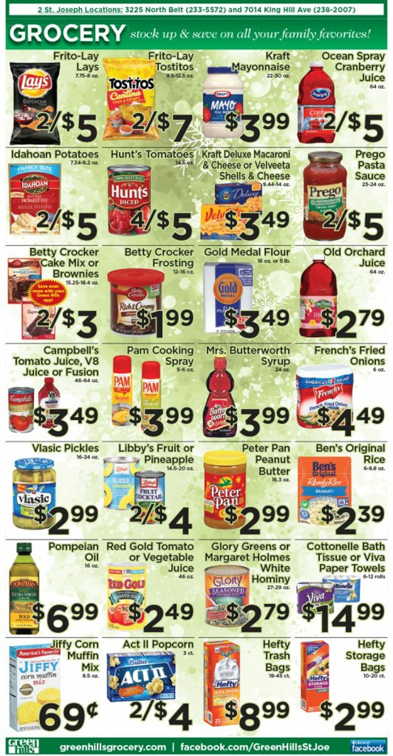 Green Hills Grocery Ad from 12/14/2022