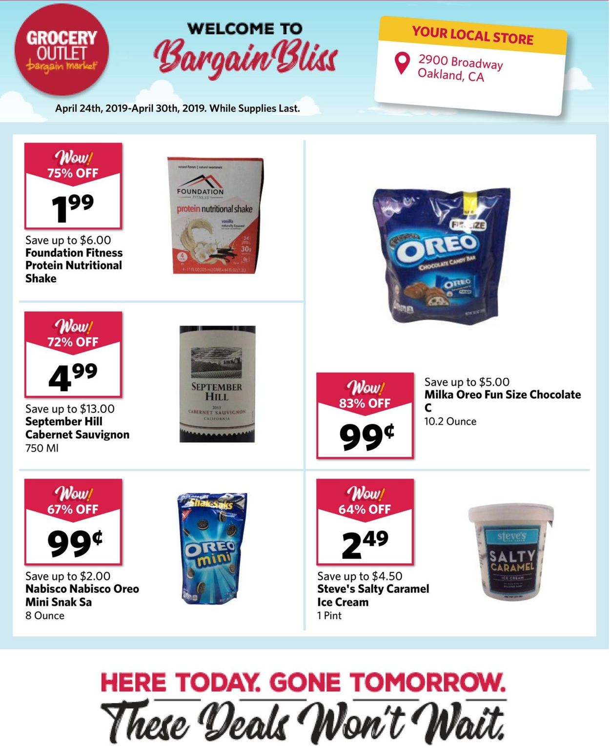 Grocery Outlet Ad from 04/24/2019