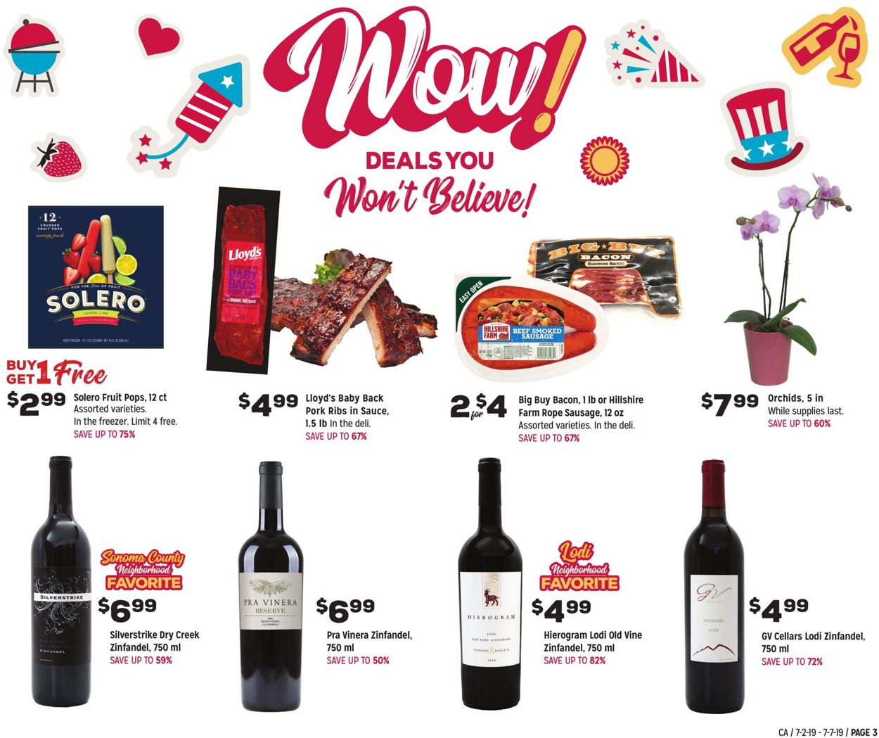 Grocery Outlet Ad from 07/02/2019