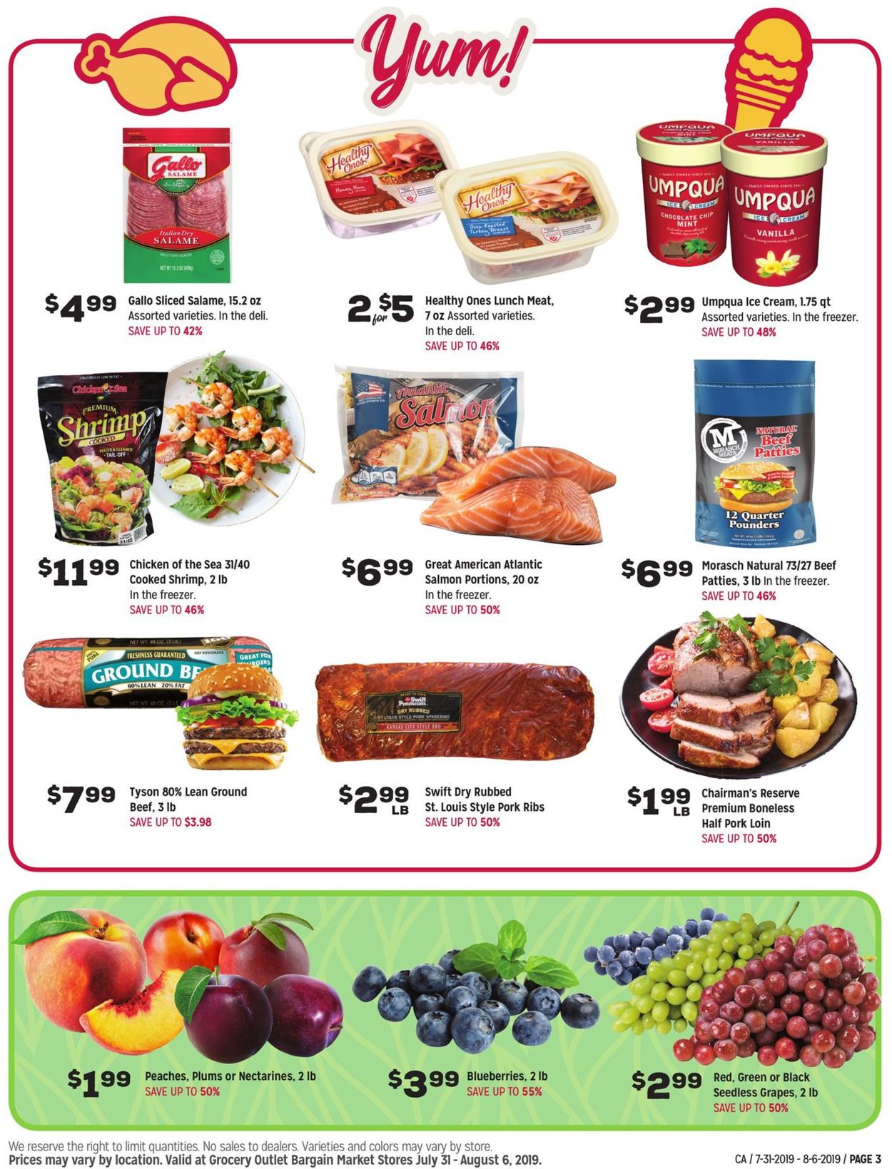 Grocery Outlet Ad from 07/31/2019