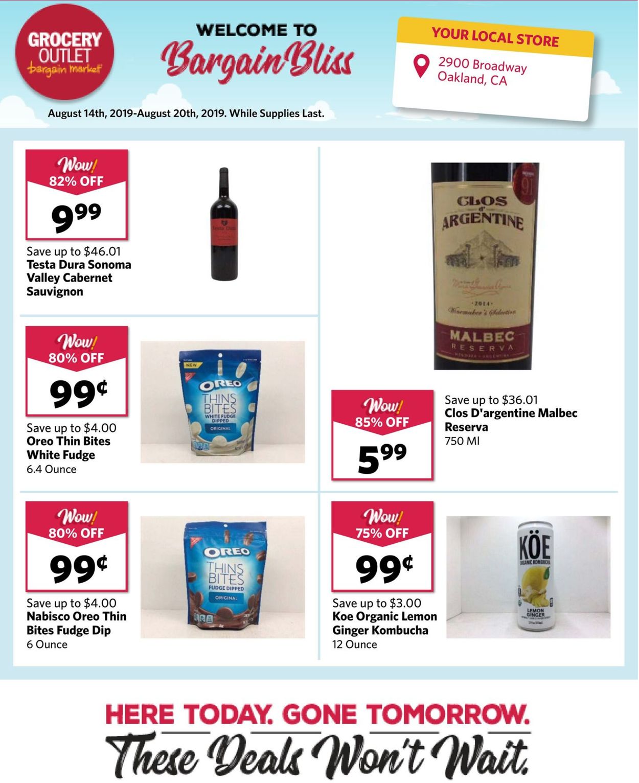 Grocery Outlet Ad from 08/14/2019