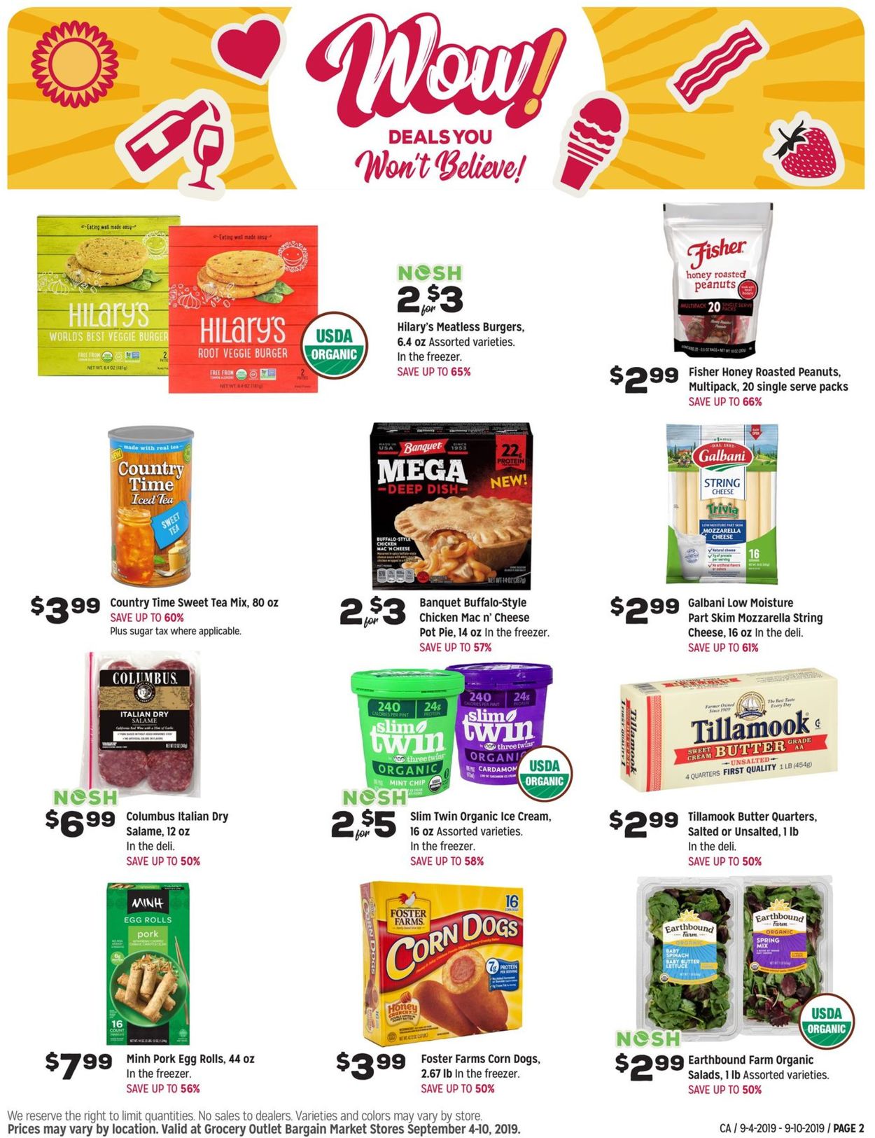 Grocery Outlet Ad from 09/04/2019