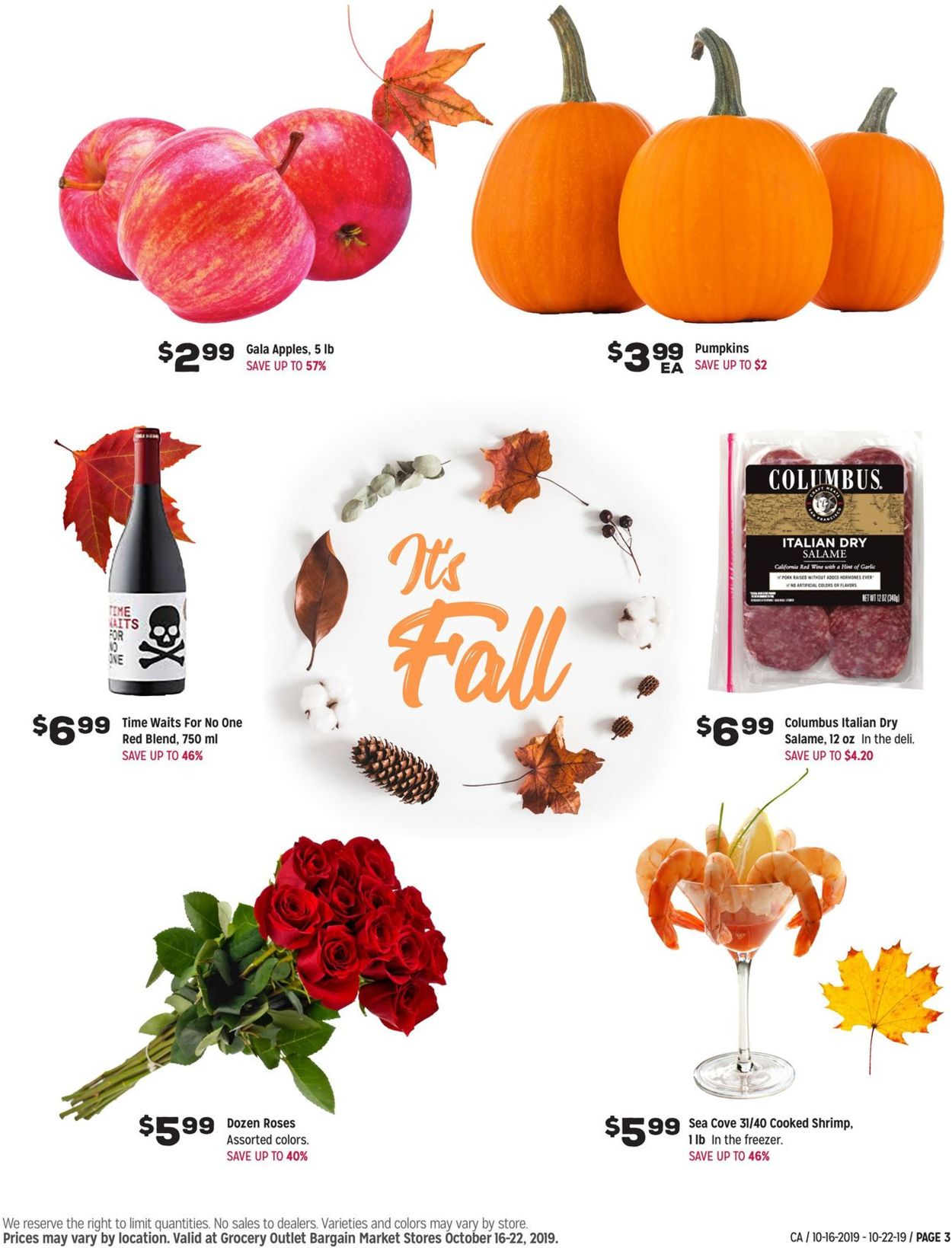 Grocery Outlet Ad from 10/16/2019