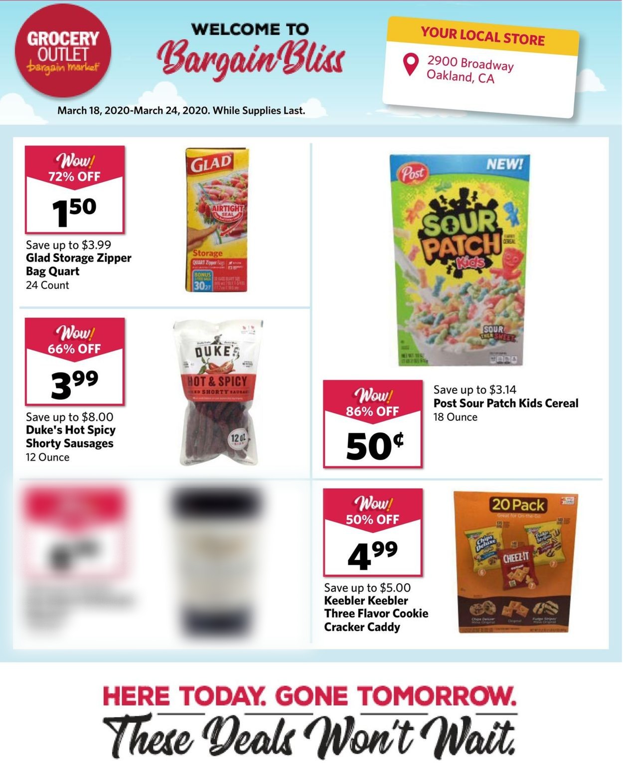 Grocery Outlet Ad from 03/18/2020