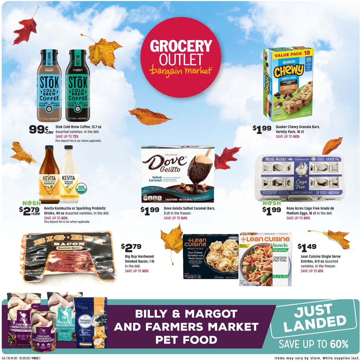Grocery Outlet Ad from 10/14/2020