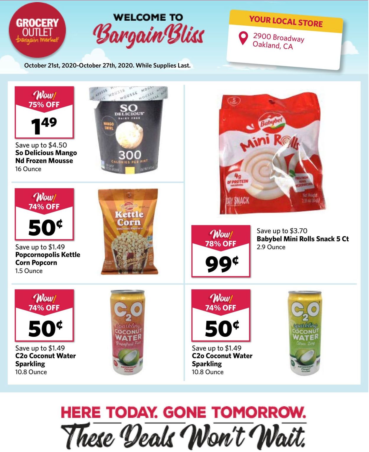 Grocery Outlet Ad from 10/21/2020