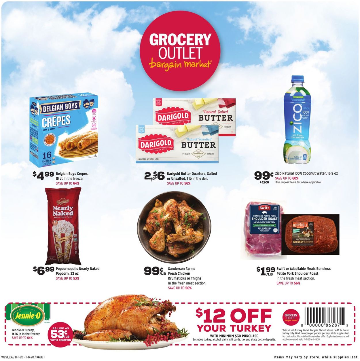 Grocery Outlet Ad from 11/11/2020