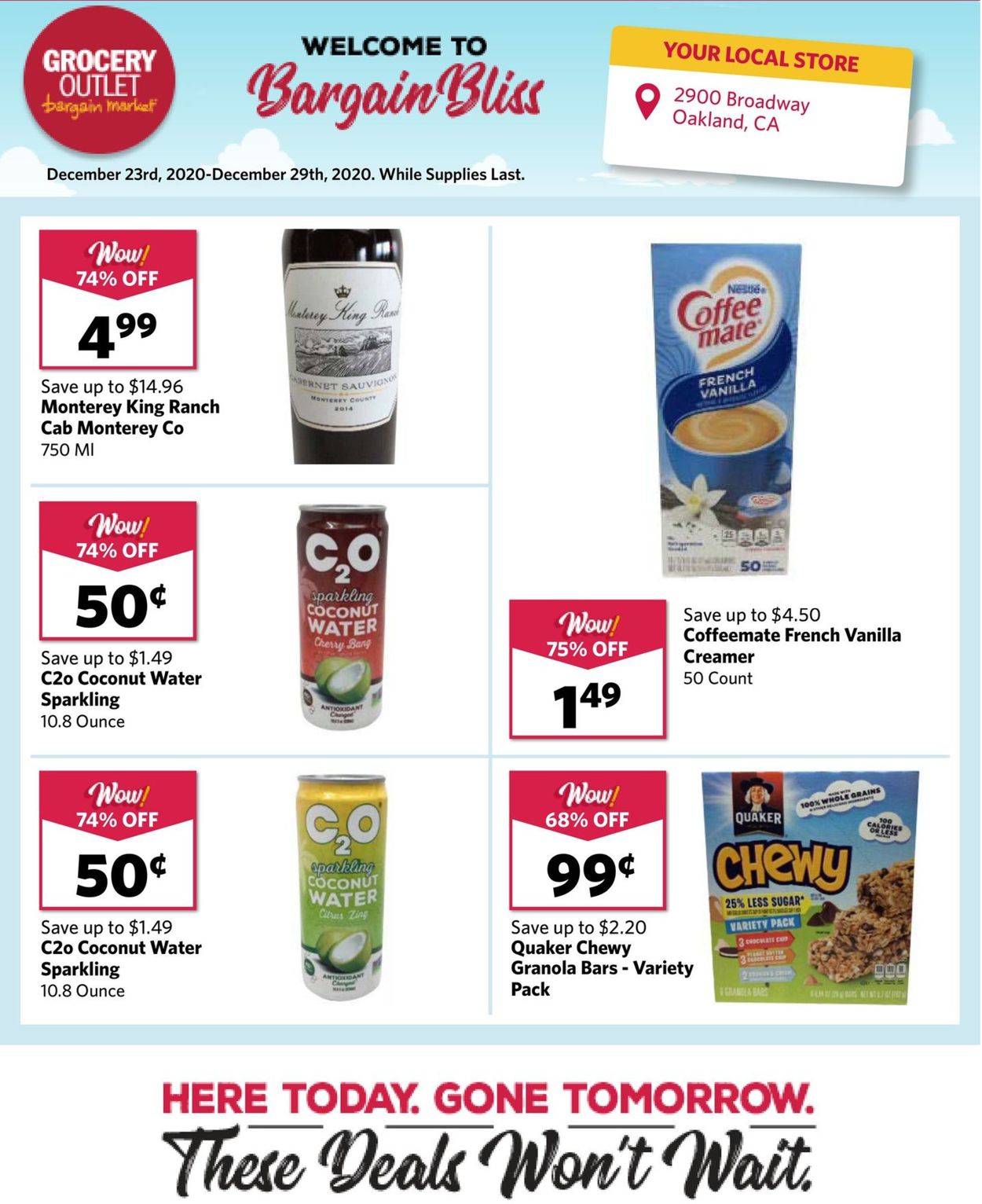 Grocery Outlet Ad from 12/23/2020